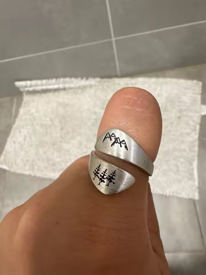 Japanese Brand Silver Mountain Forest Ring Size ONE SIZE - 5 Thumbnail