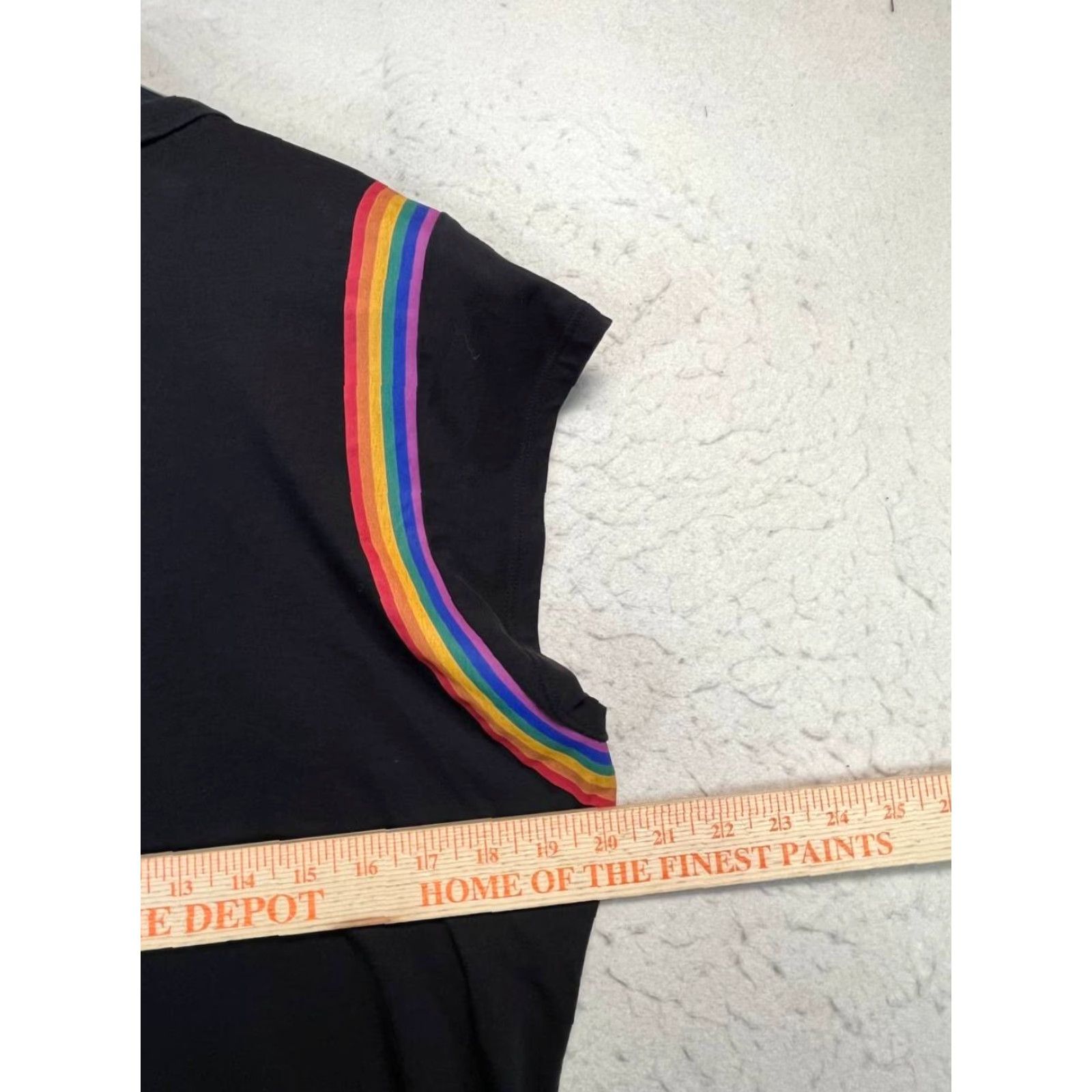 Rainbow RAW Logo T-Shirt Pride Black Rainbow Sleeveless Women Size Small Size S / US 4 / IT 40 - 4 Thumbnail