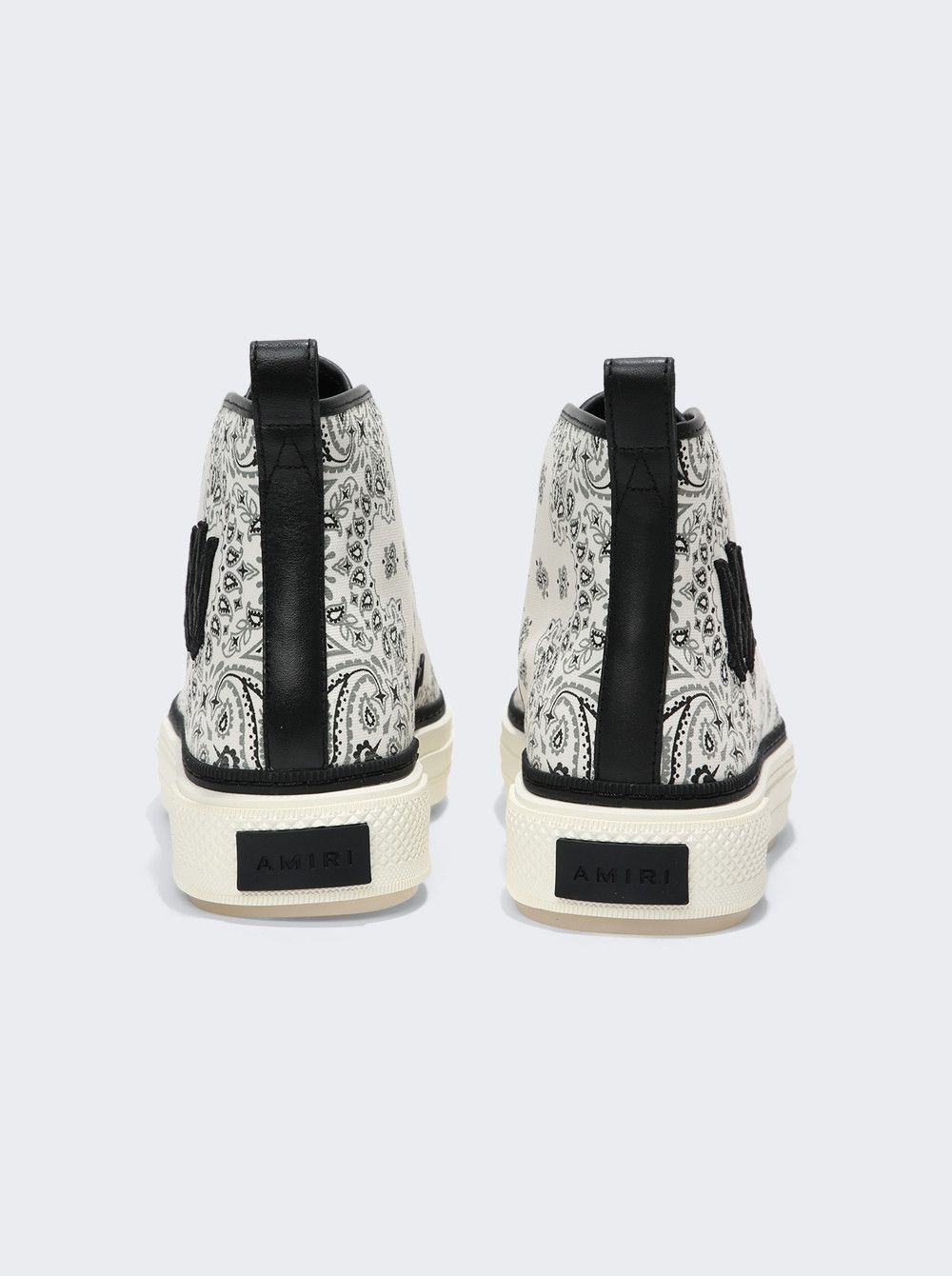 Amiri o1gr1nt1024 Bandana Court Hi-Top Sneakers in White Size US 9 / EU 42 - 3 Thumbnail