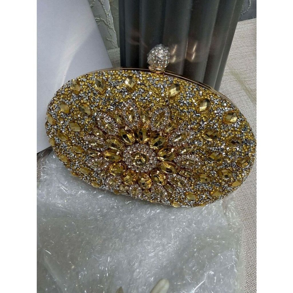 Other RAMLA Crystal Clutch Purse Jeweled Purses Rhinestone Size ONE SIZE - 6 Thumbnail