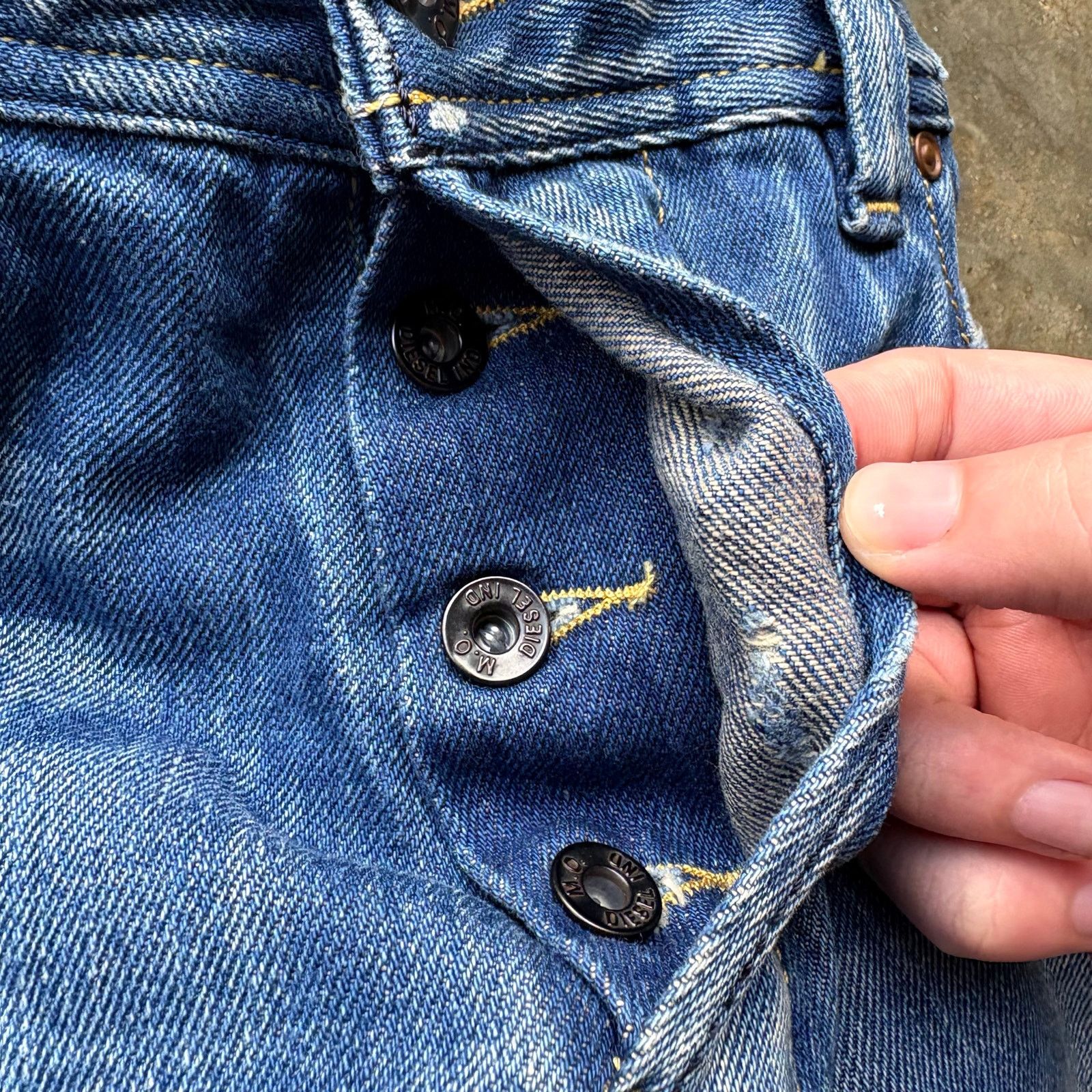 Diesel Crazy Diesel Brand Washed Blue Jeans Size US 31 - 12 Thumbnail