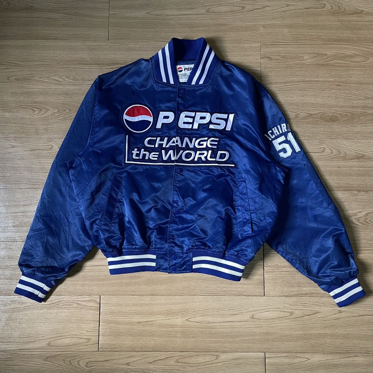 Pepsi GRAIL MLB ICHIRO SUZUKI x PEPSI VARISTY BOMBER JACKET Size US XXL / EU 58 / 5 - 6 Thumbnail