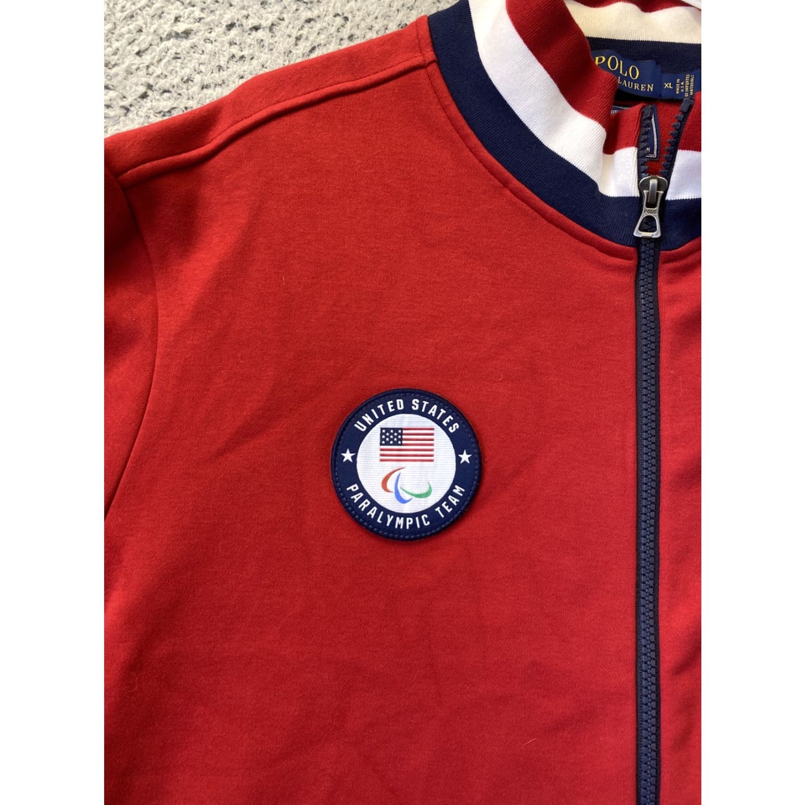 Ralph Lauren VINTAGE Ralph Lauren Jacket Paralympic Zip Up Red XL Men /95-35 Big Pony 2018 / Brand Shirt? Size US XL / EU 56 / 4 - 3 Thumbnail