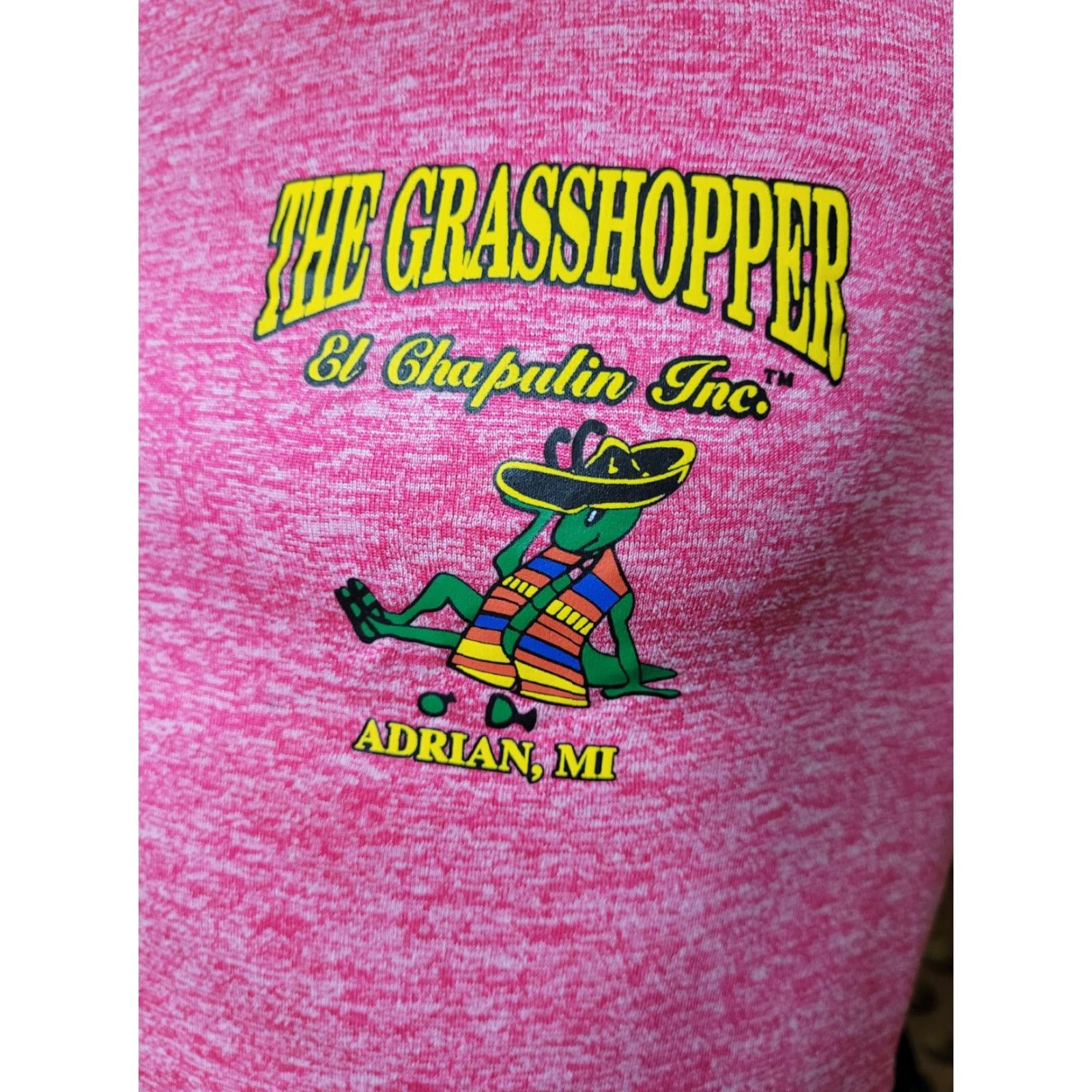 Nike Womens Nike T-Shirt XS El Chapulin Grasshopper Mexican Restaurant Red Round Neck Short Sleeve Dri-Fit Size XS / US 0-2 / IT 36-38 - 2 Thumbnail