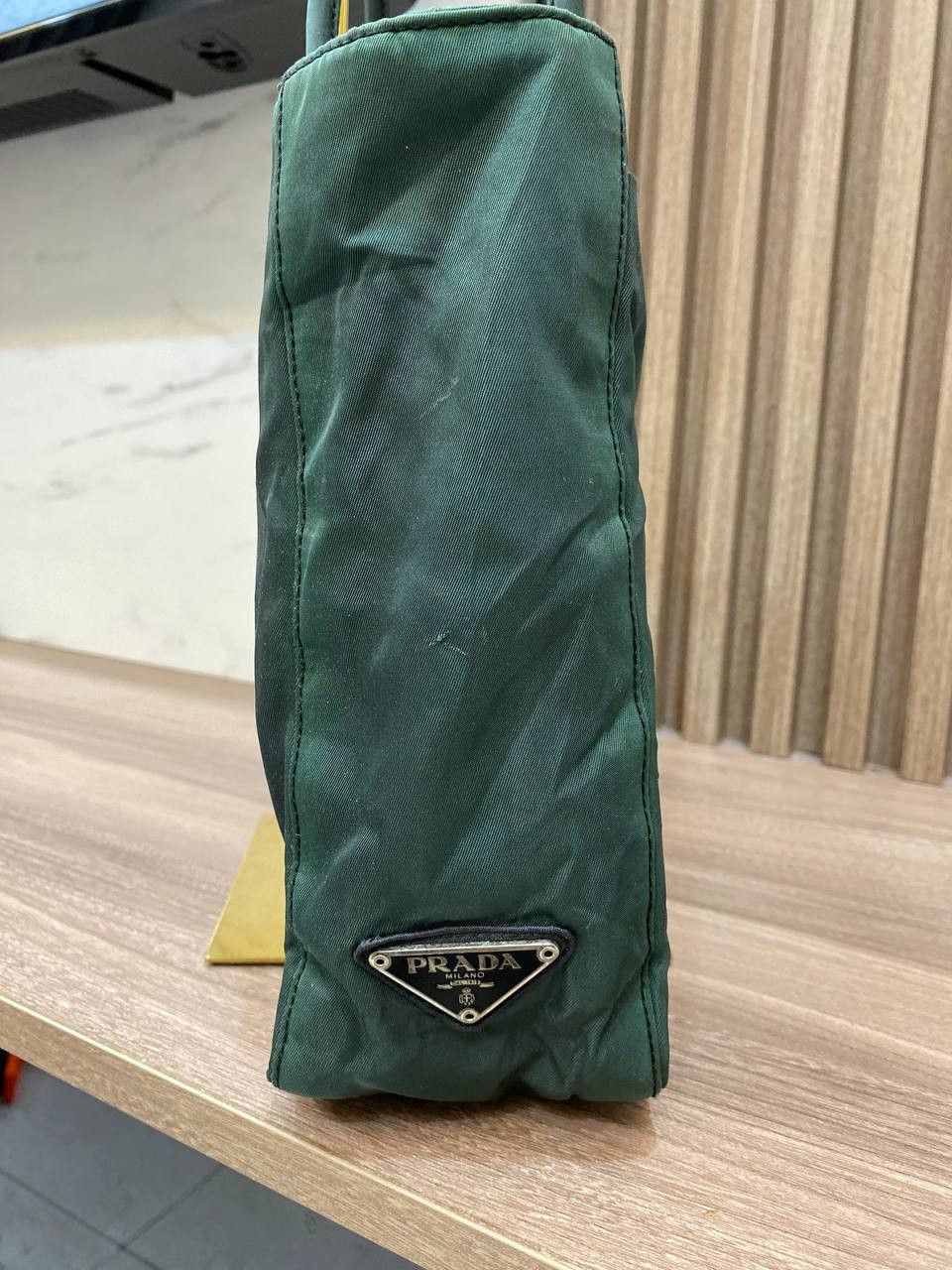 Prada Prada Tessuto Nylon Green Shoulder Bag Size ONE SIZE - 4 Thumbnail