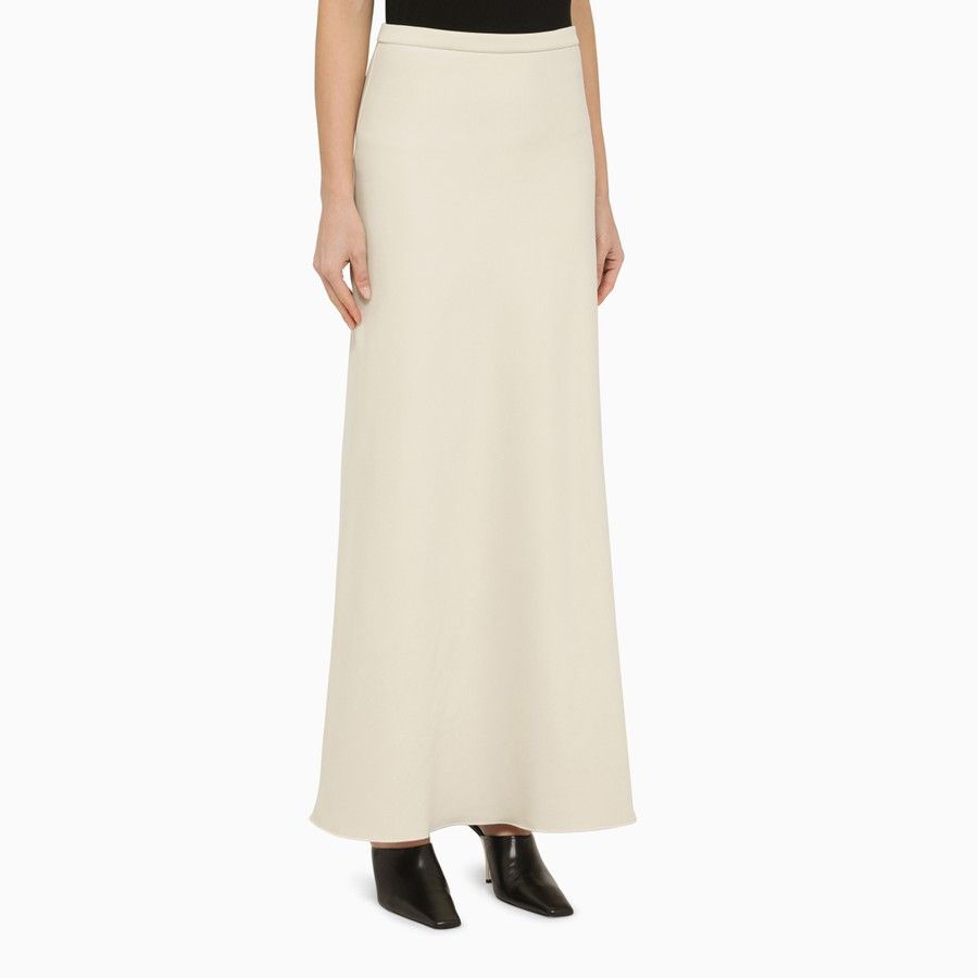 Max Mara o1d2blof0824 Long Skirt in Off White Size 26" / US 2 / IT 38 - 3 Thumbnail
