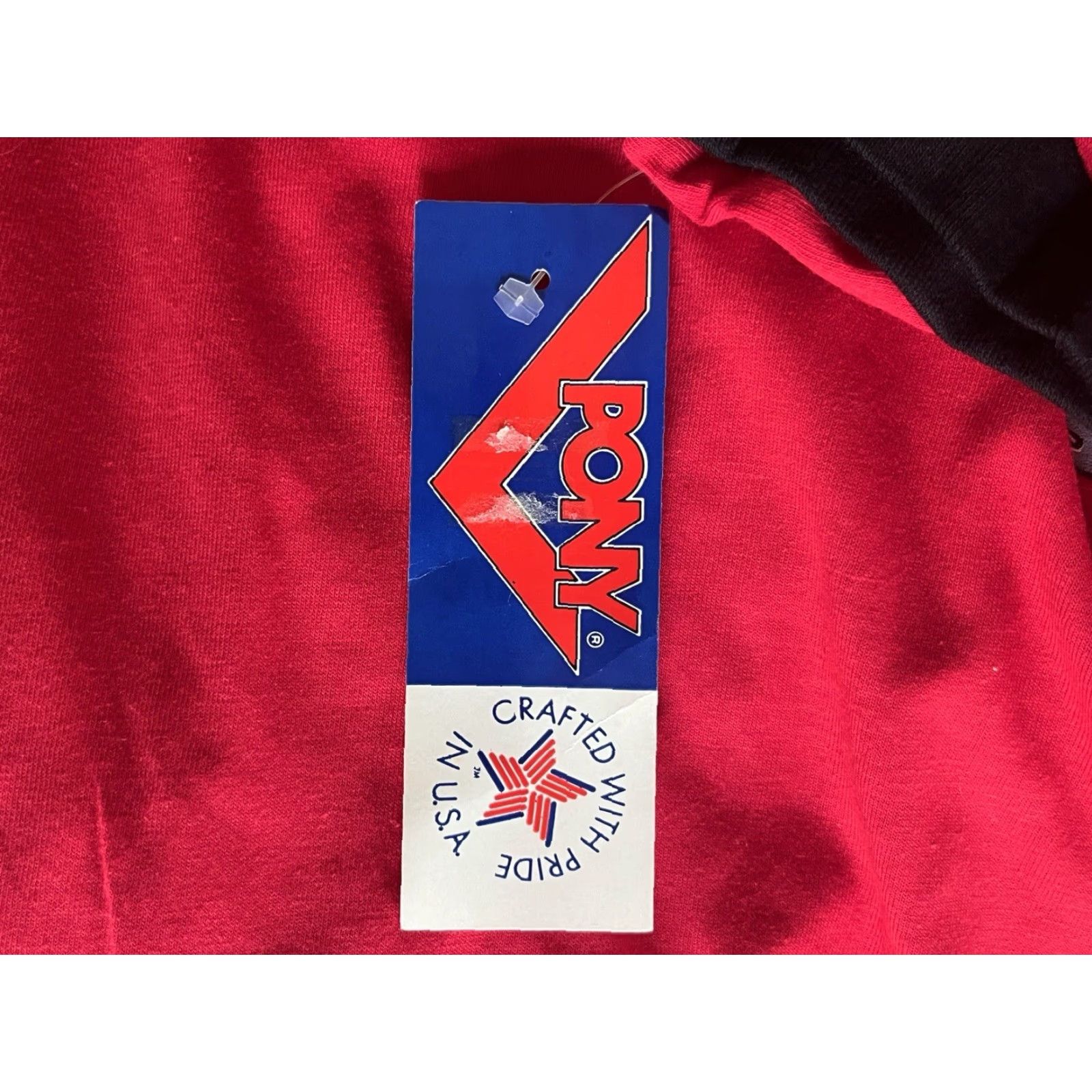 PONY VINTAGE PONY T-Shirt Mens S Red 90s Deadstock NWT USA Made Sports Club Crew Neck Size US S / EU 44-46 / 1 - 2 Thumbnail