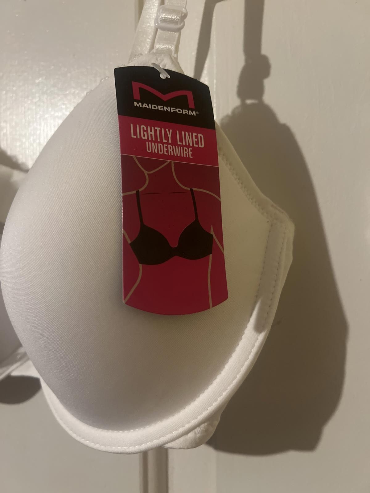 Other Maidenform Lightly Lined Underwire Bra 34D White Size ONE SIZE - 2 Thumbnail