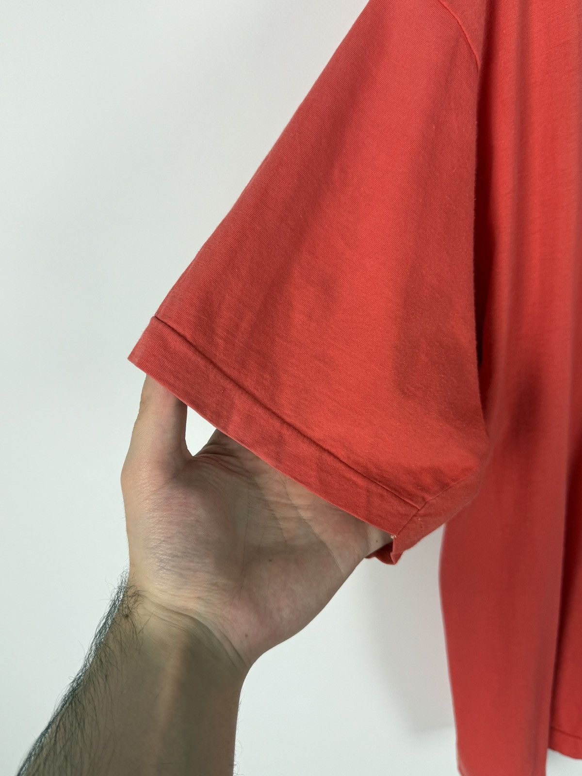 Vintage 1990’s Vintage Sun Faded Red Single Stitched Blank Boxy Tee Size US XL / EU 56 / 4 - 4 Thumbnail