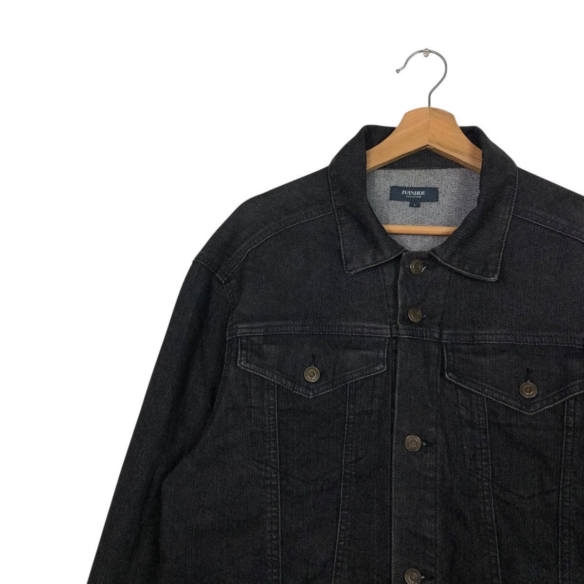 Japanese Brand 🔥VINTAGE TRUCKER DENIM JACKET IVANHOE ISSEY MIYAKE Size US L / EU 52-54 / 3 - 9 Thumbnail