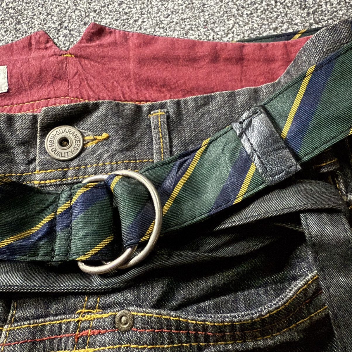 If Six Was Nine 🔥🔥🇯🇵 Vintage 90s Japanese LGB Bondage Strap Lace Denim Size US 31 - 8 Thumbnail