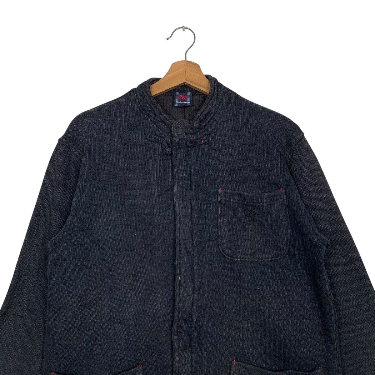 Global Work Vintage 90’s GLOBAL WORK Thick Cotton Work Jacket #2792-C126 Size US S / EU 44-46 / 1 - 2 Thumbnail