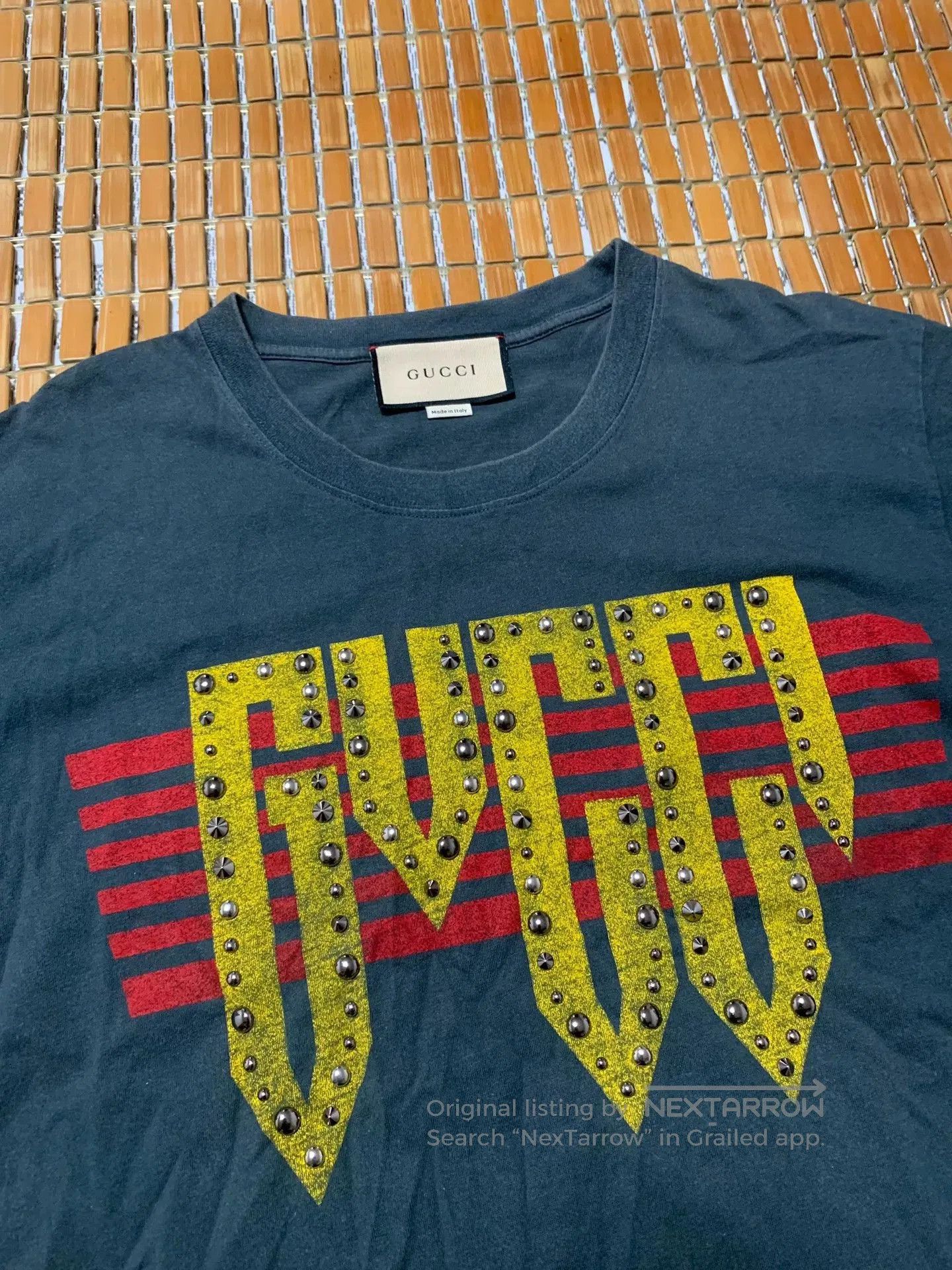 Gucci Gucci Printed Logo Rivet Short Sleeve. Size XS / US 0-2 / IT 36-38 - 2 Thumbnail