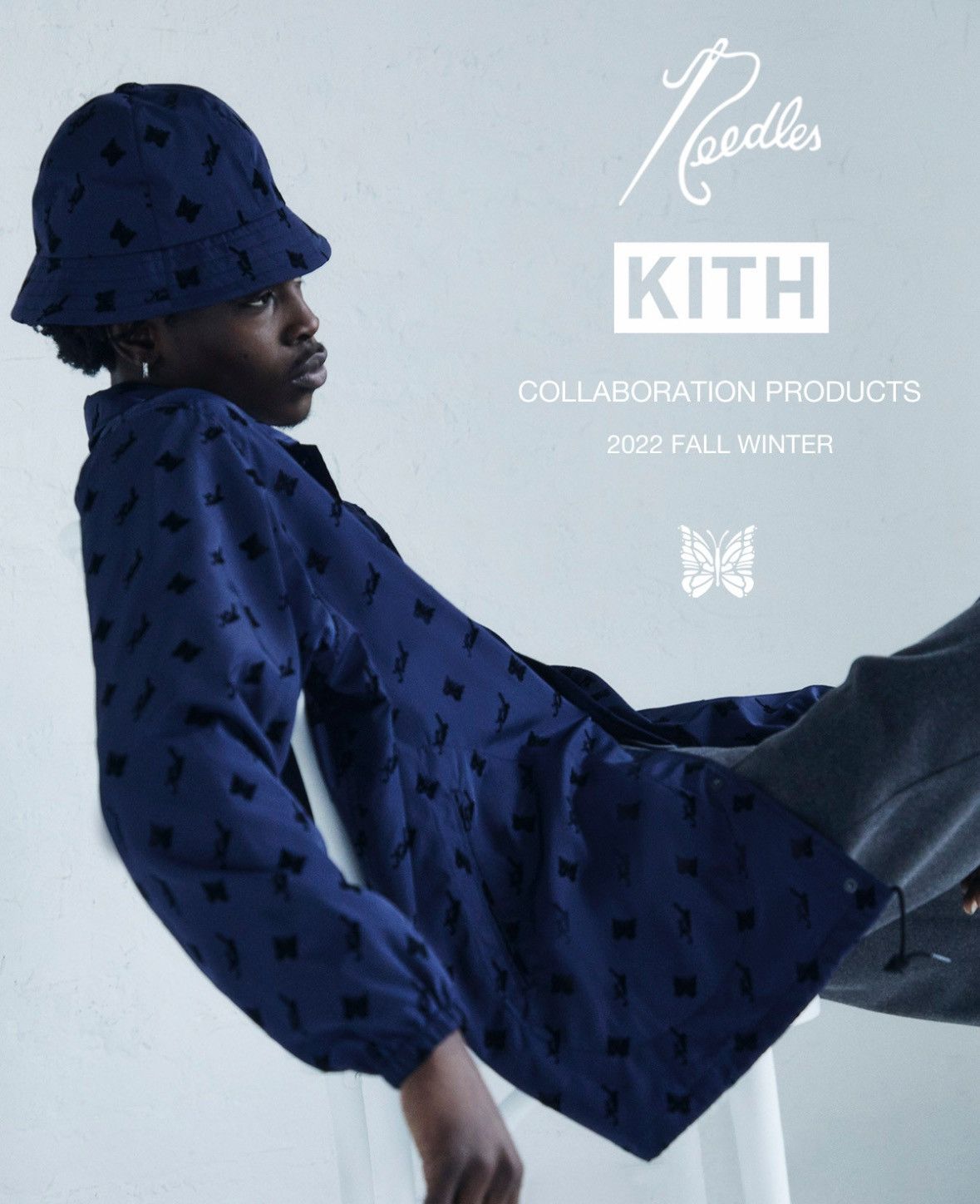 Kith × Needles KITH x NEEDLES Flocked Nylon Coaches Jacket Size US L / EU 52-54 / 3 - 6 Thumbnail