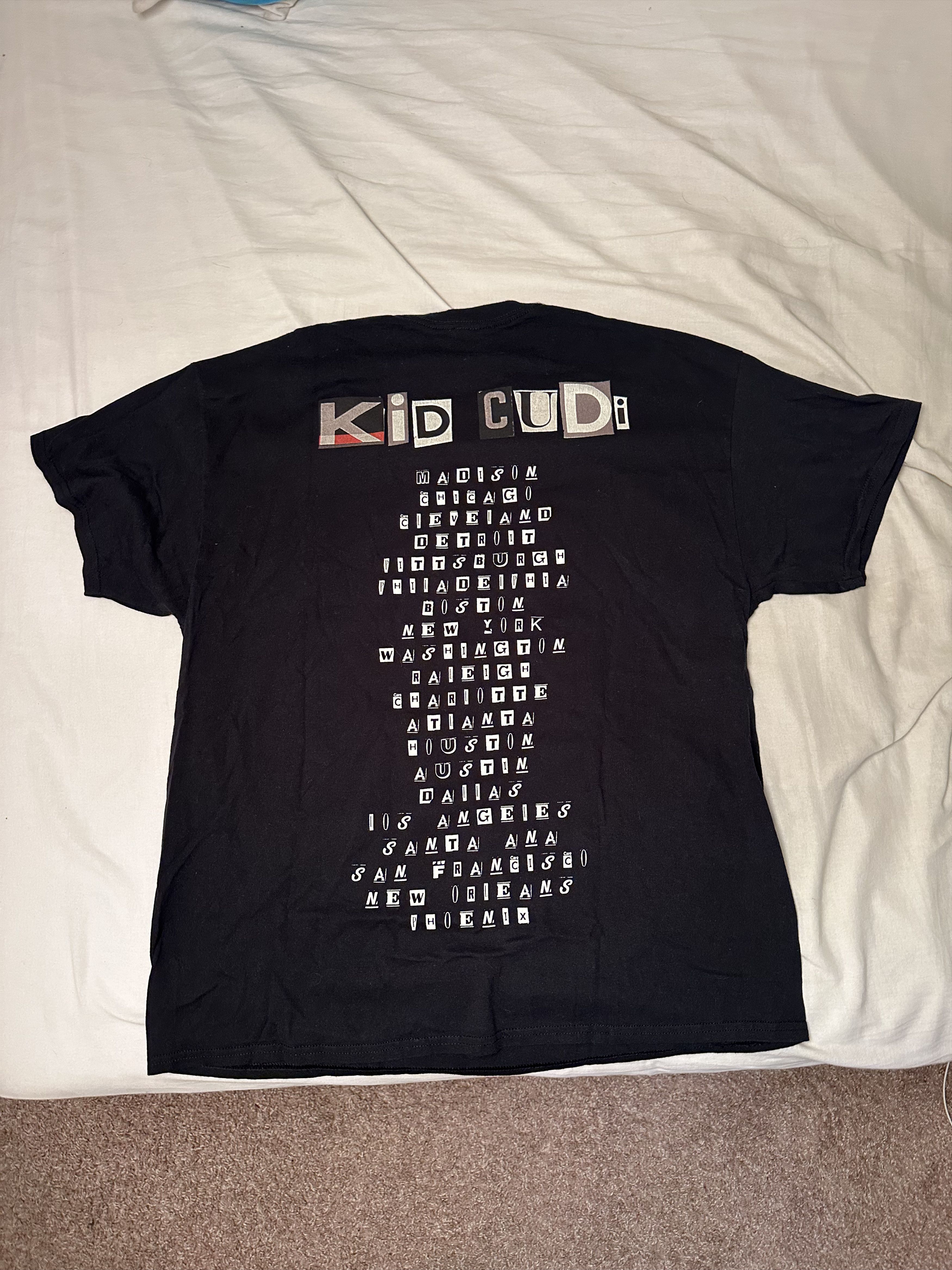 Kid Cudi Vintage 2015 Kid Cudi Confused Tour Black XL T-Shirt Size US XL / EU 56 / 4 - 4 Thumbnail