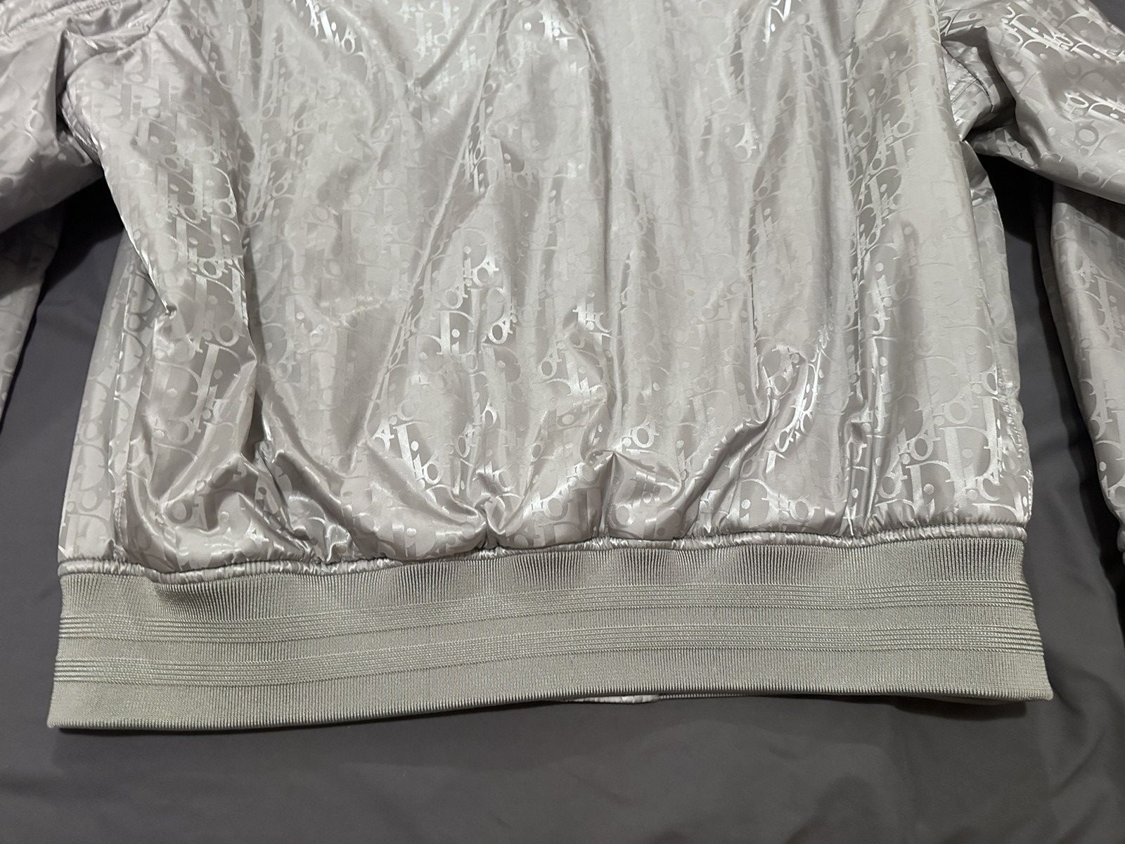 Dior Dior Oblique Bomber Jacket Gray Technical Fabric 52 L Size US L / EU 52-54 / 3 - 14 Thumbnail