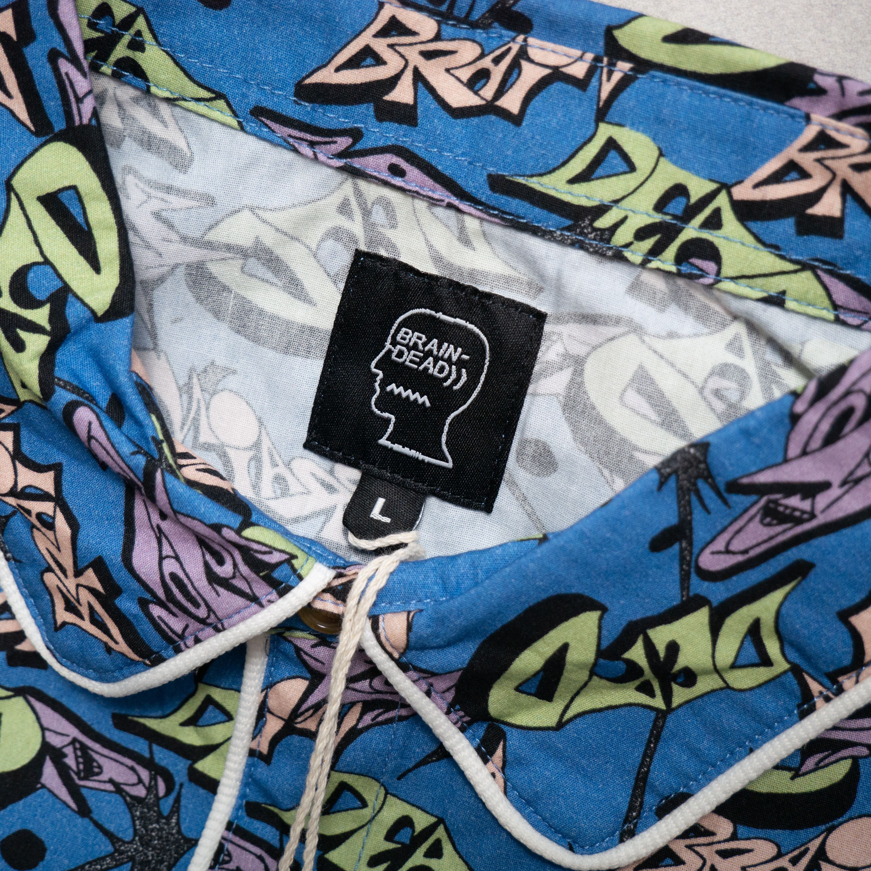 Brain Dead Brain Dead Pajama Button Ups Shirt New L Size US L / EU 52-54 / 3 - 7 Thumbnail