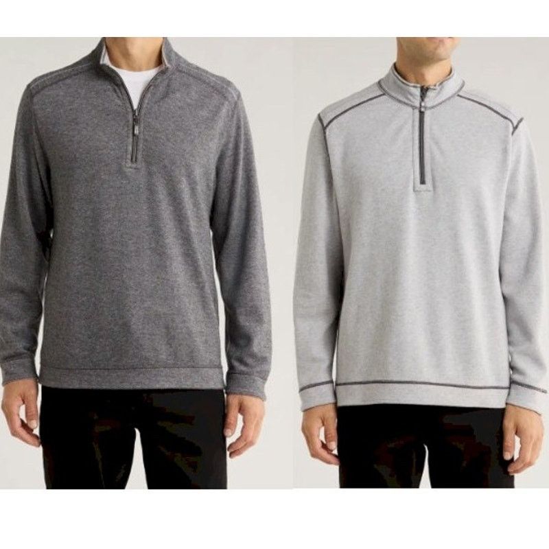 Tommy Bahama Tommy Bahama Reversible 1/2 Half Zip Sweatshirt Sweater XL Size US XL / EU 56 / 4 - 1 Thumbnail