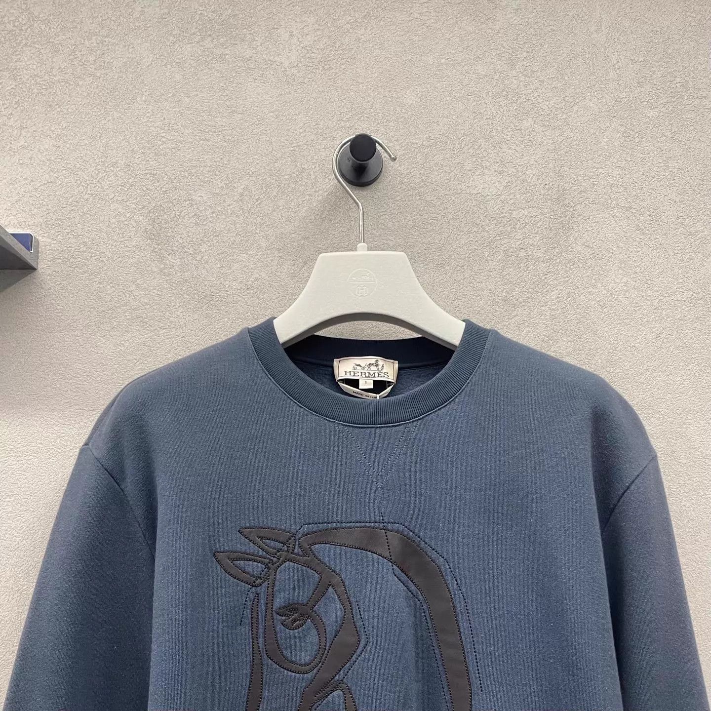 Hermes Hermes Blue Horse Head Sweatshirt S Size S / US 4 / IT 40 - 4 Thumbnail