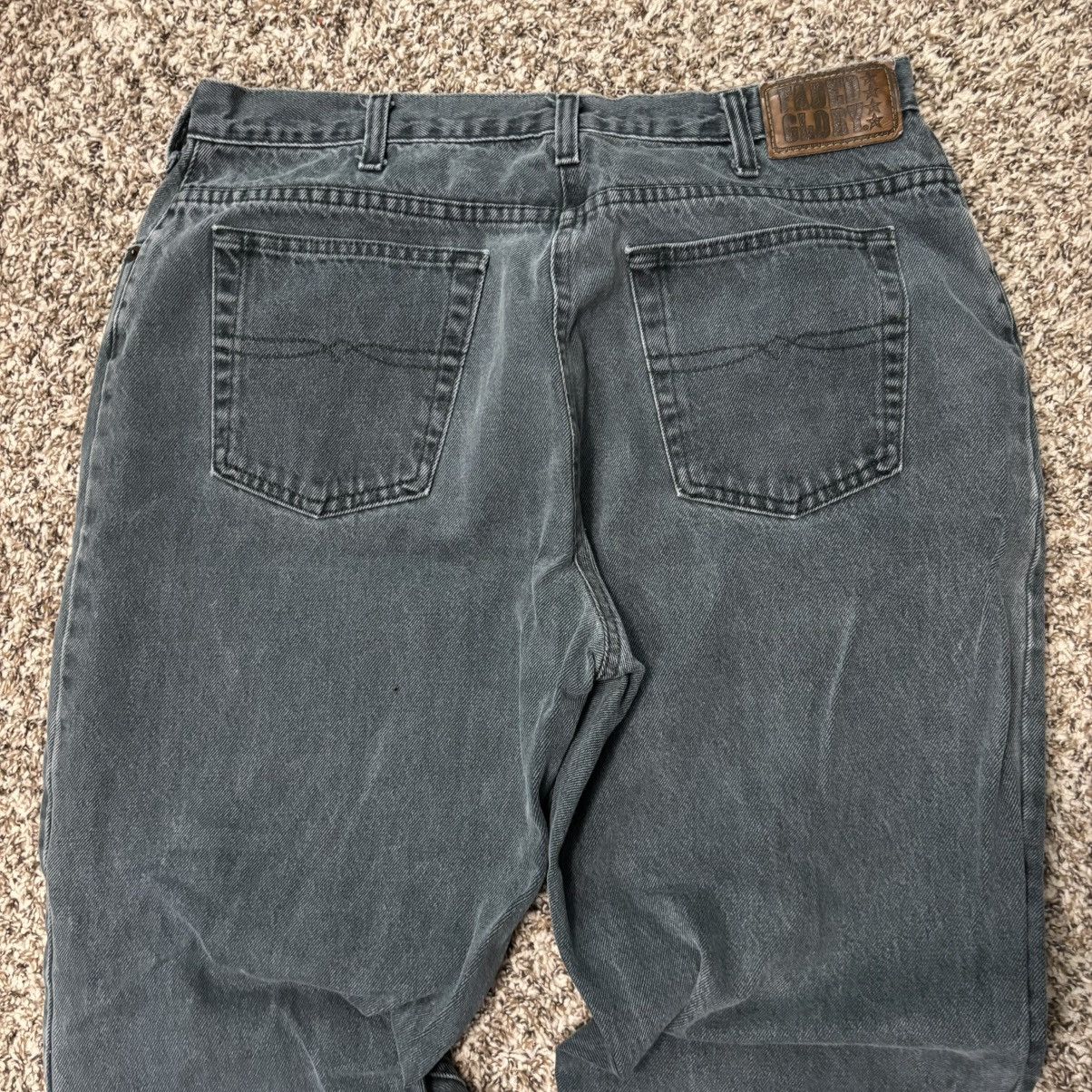 Faded Glory Vintage 1990s Green Denim Faded Glory Jeans Size US 35 - 2 Thumbnail