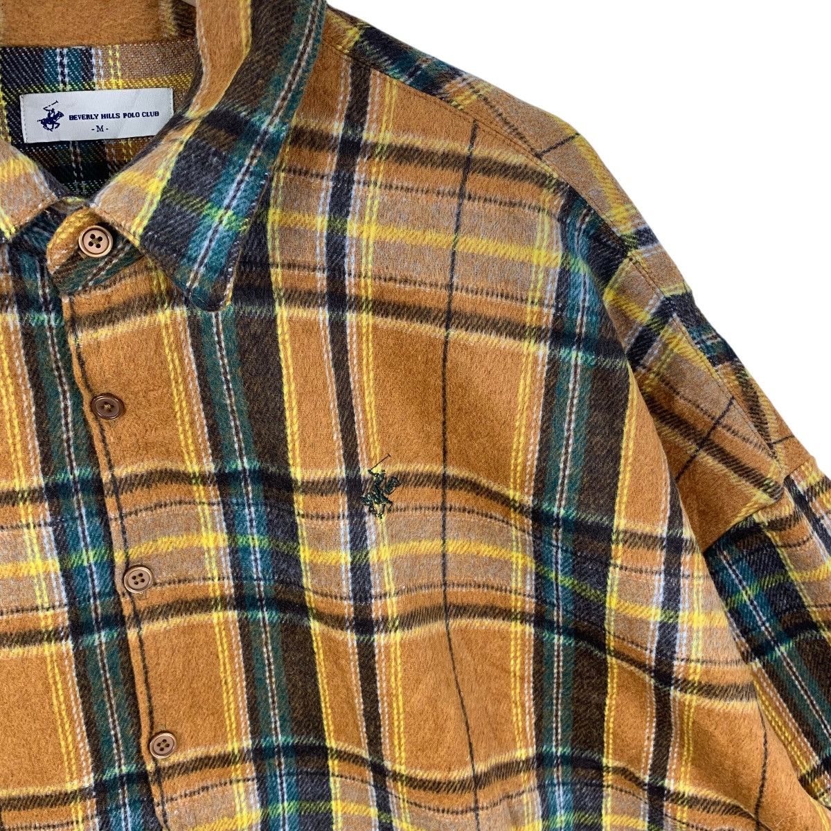 Beverly Hills Polo Club Vintage BEVERLY HILLS POLO CLUB Tartan Button Up Baggy Tee Size M / US 6-8 / IT 42-44 - 6 Thumbnail