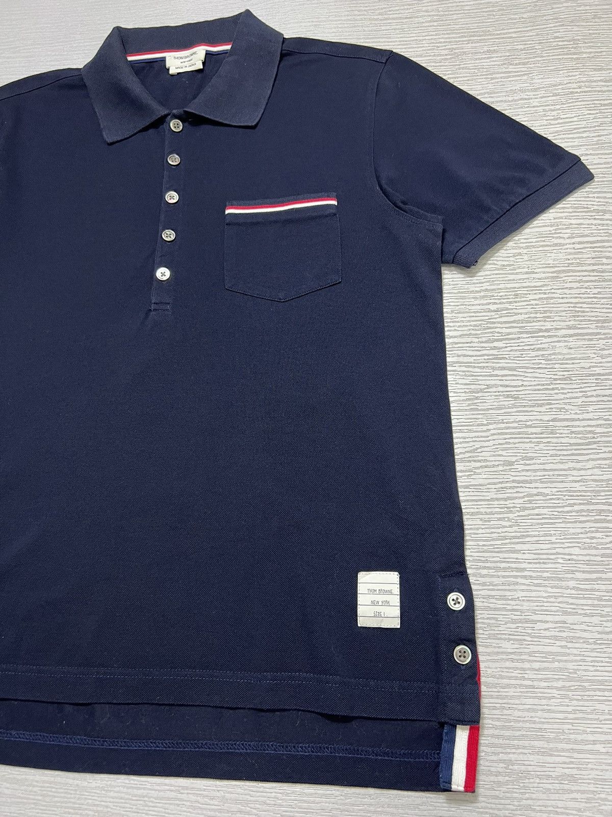 Thom Browne Thom Browne - Pique Pocket Polo Size US S / EU 44-46 / 1 - 5 Thumbnail
