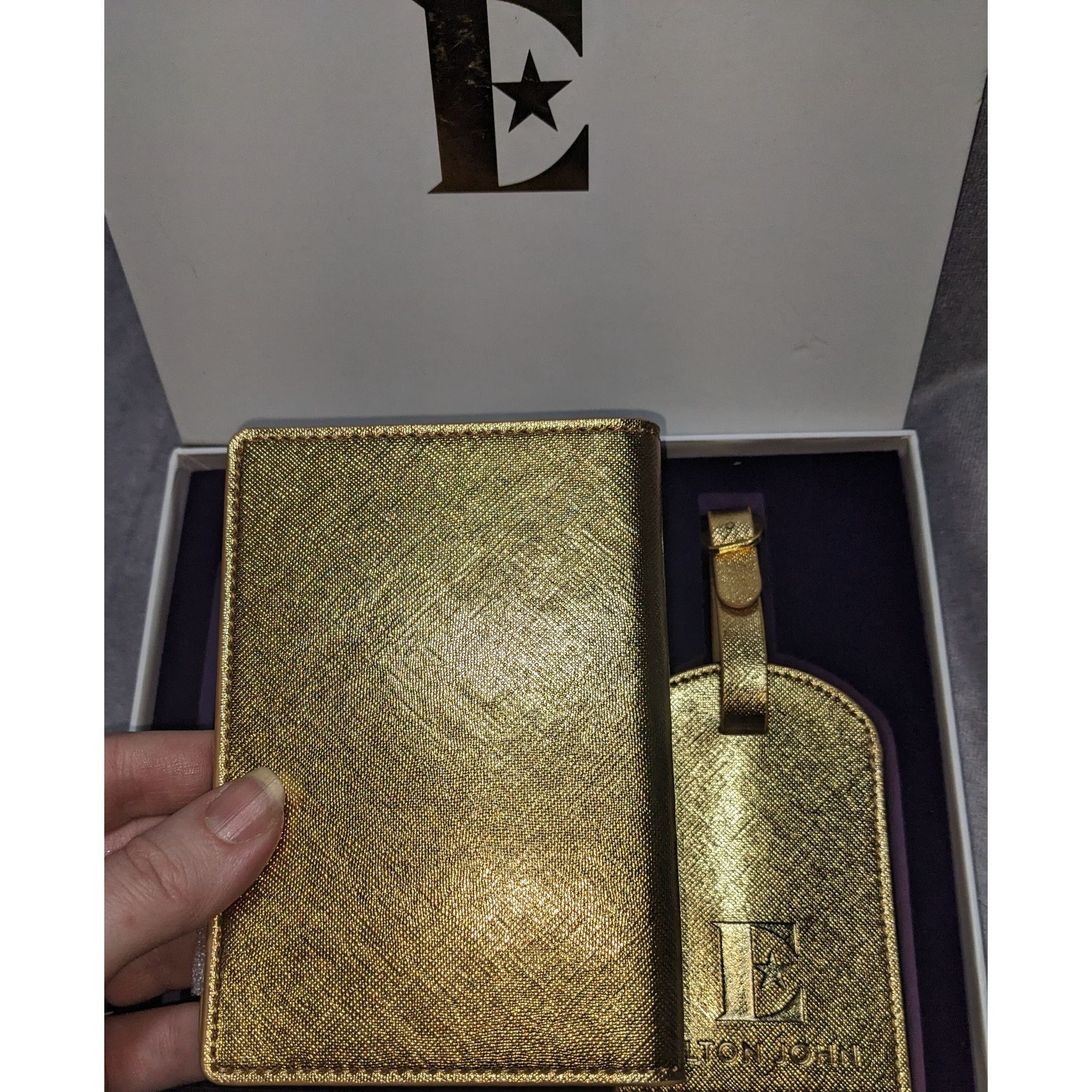 Other Goodbye Yellow Brick Road Elton John Gold Passport Holder & Size ONE SIZE - 7 Thumbnail