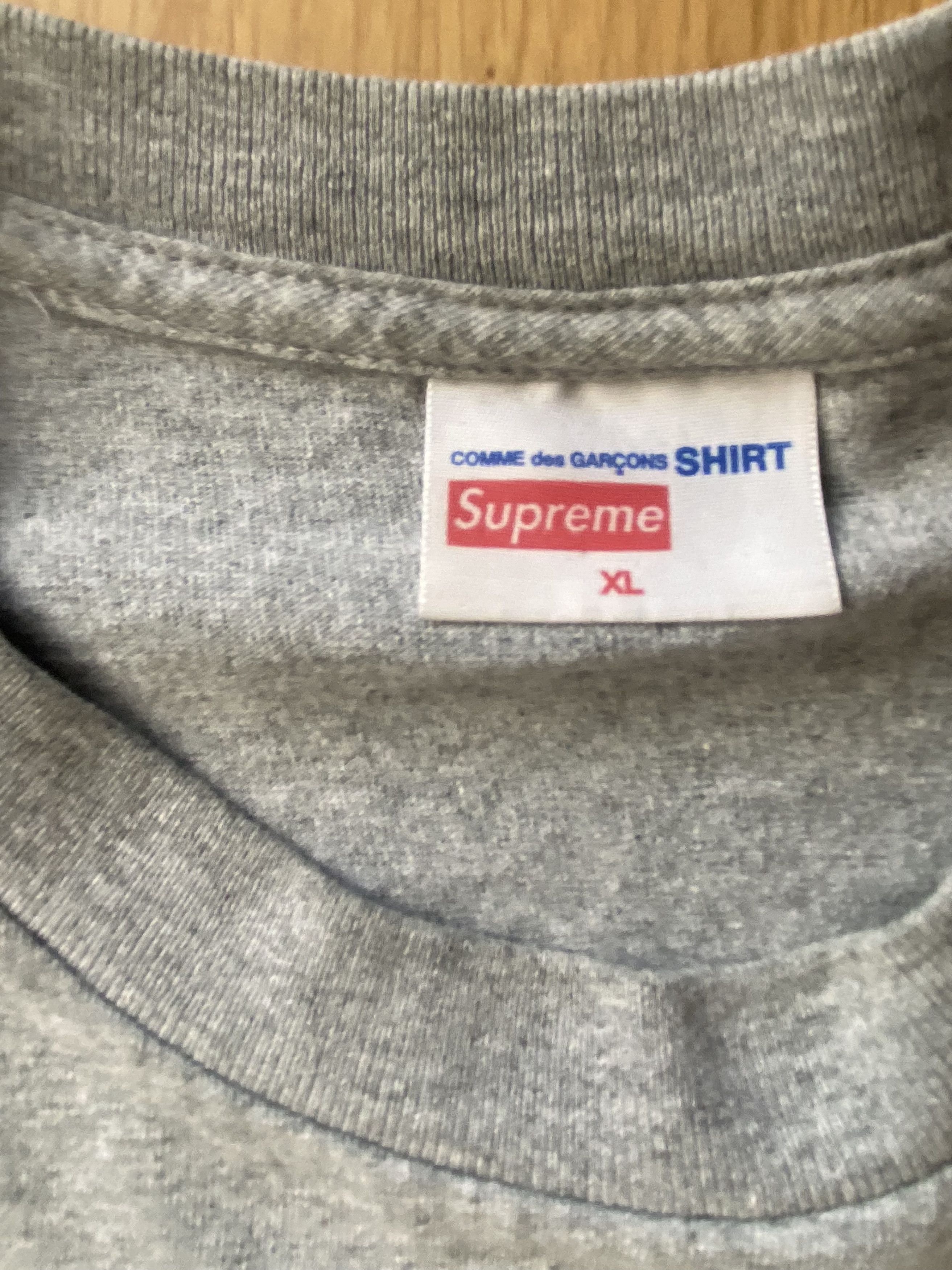 Comme des Garcons × Supreme Supreme Harold Hunter Comme Des Garcons Shirt Box Gray XL Size US XL / EU 56 / 4 - 2 Thumbnail