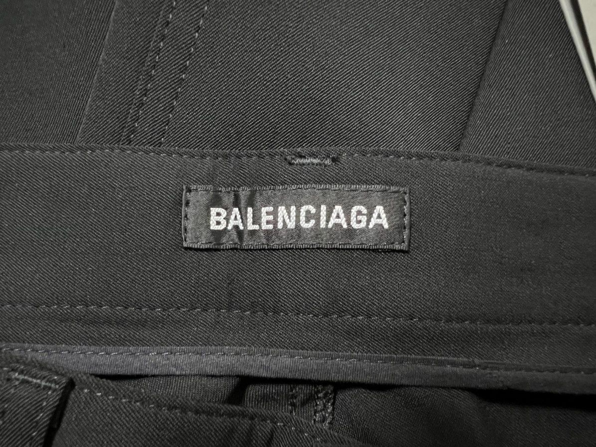 Balenciaga Balenciaga - S/S 21’ - Wide Leg Wool Slacks Size US 30 / EU 46 - 11 Thumbnail