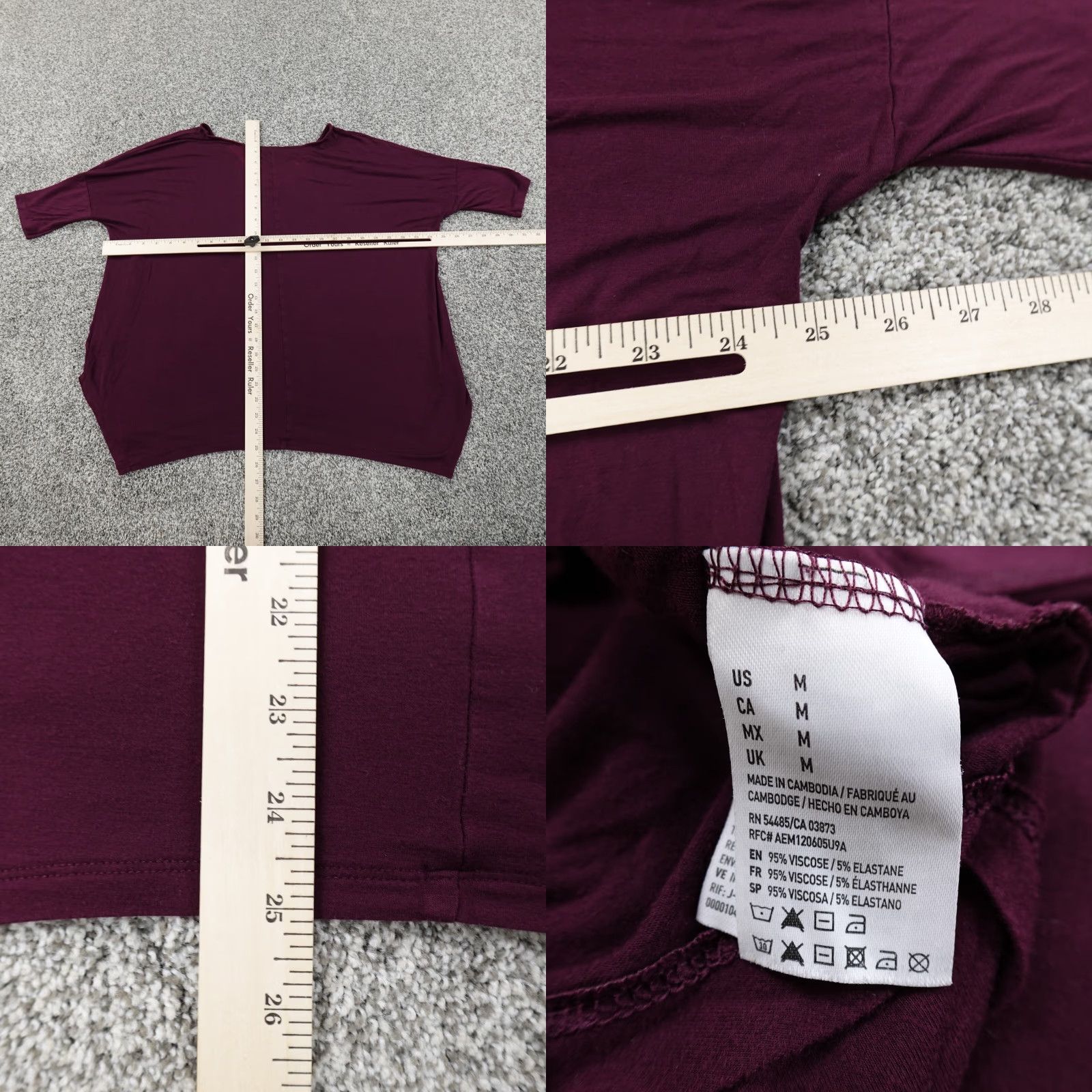 American Eagle Outfitters American Eagle Shirt Womens M Purple Casual Preppy Lightweight Flex Stretch Size M / US 6-8 / IT 42-44 - 8 Thumbnail