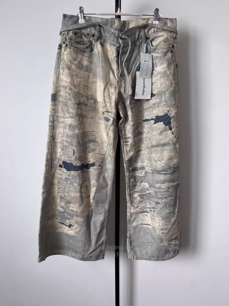 Acne Studios Acne Studios Heavy Destruction Illusion Ink Faded Effect C Size US 38 / EU 54 - 1 Thumbnail