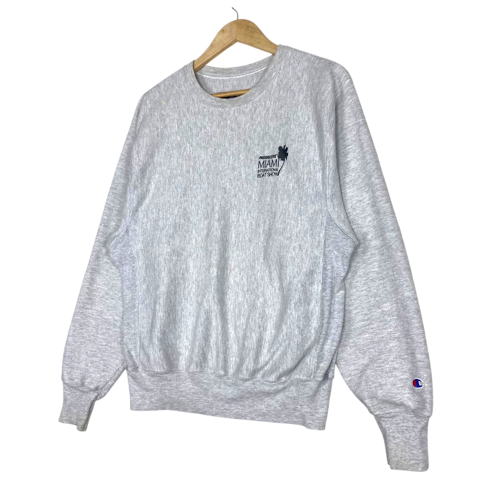 Champion 💥90s REVERSE WAEVE LIGHT GREY PULLOVER SWEATSHIRT Size US M / EU 48-50 / 2 - 3 Thumbnail