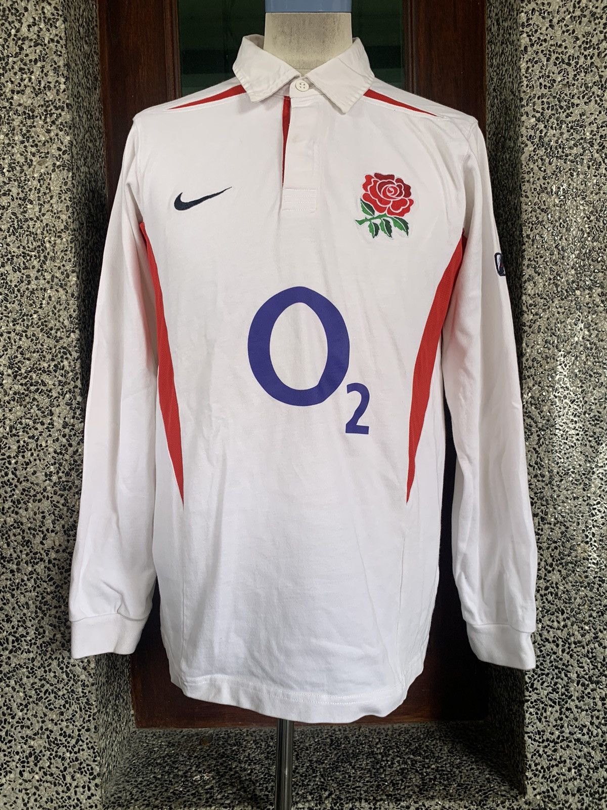 Vintage Vintage England Rugby Long Sleeve Shirt Jersey Size US S / EU 44-46 / 1 - 1 Thumbnail