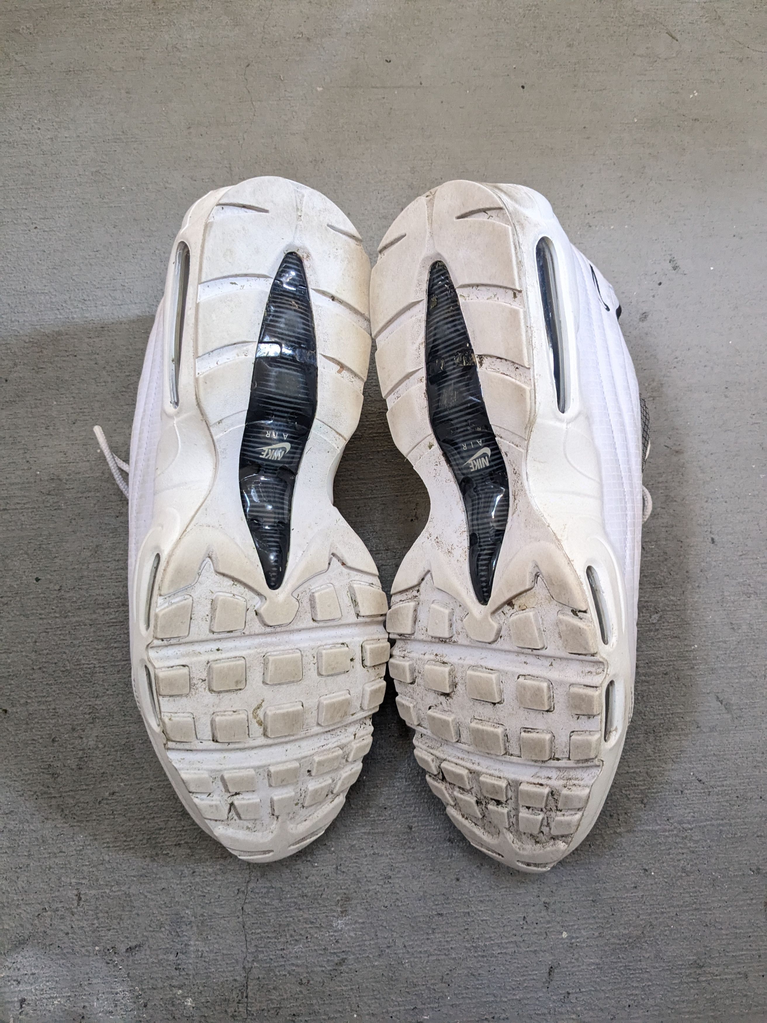 Nike NIKE Air Max 95 White Black 11.5 Nike ID DA7559-991 Size US 11.5 / EU 44-45 - 15 Thumbnail