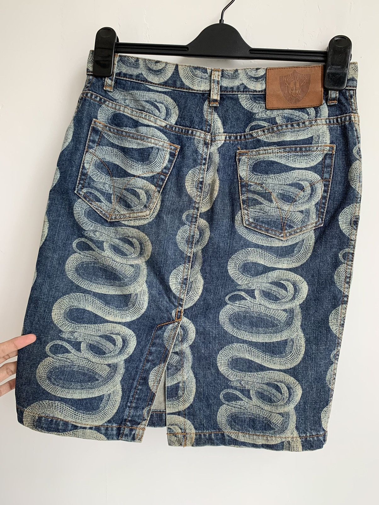 Hysteric Glamour 2000s Hysteric Glamour Snake Denim Skirt y2k Size 29" - 11 Thumbnail