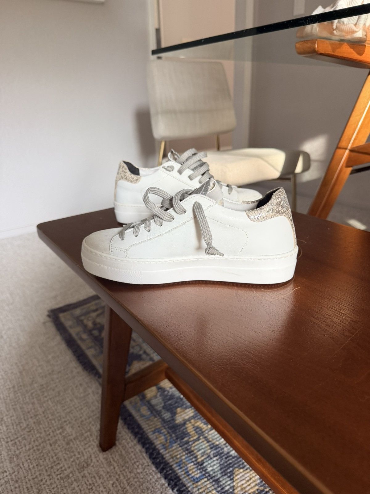 P448 P448 Thea silver snake platform gray white sneaker 36 Size US 6 / IT 36 - 22 Thumbnail