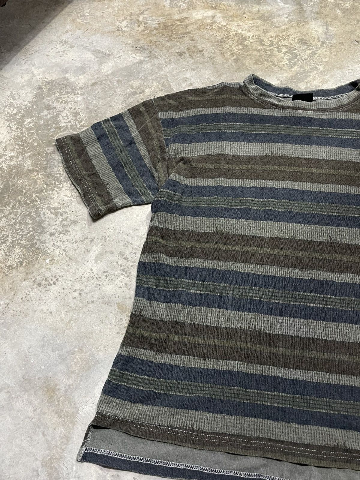 Gramicci Vintage Gramicci Heavy Cotton Stripes T-Shirt Size US L / EU 52-54 / 3 - 3 Thumbnail