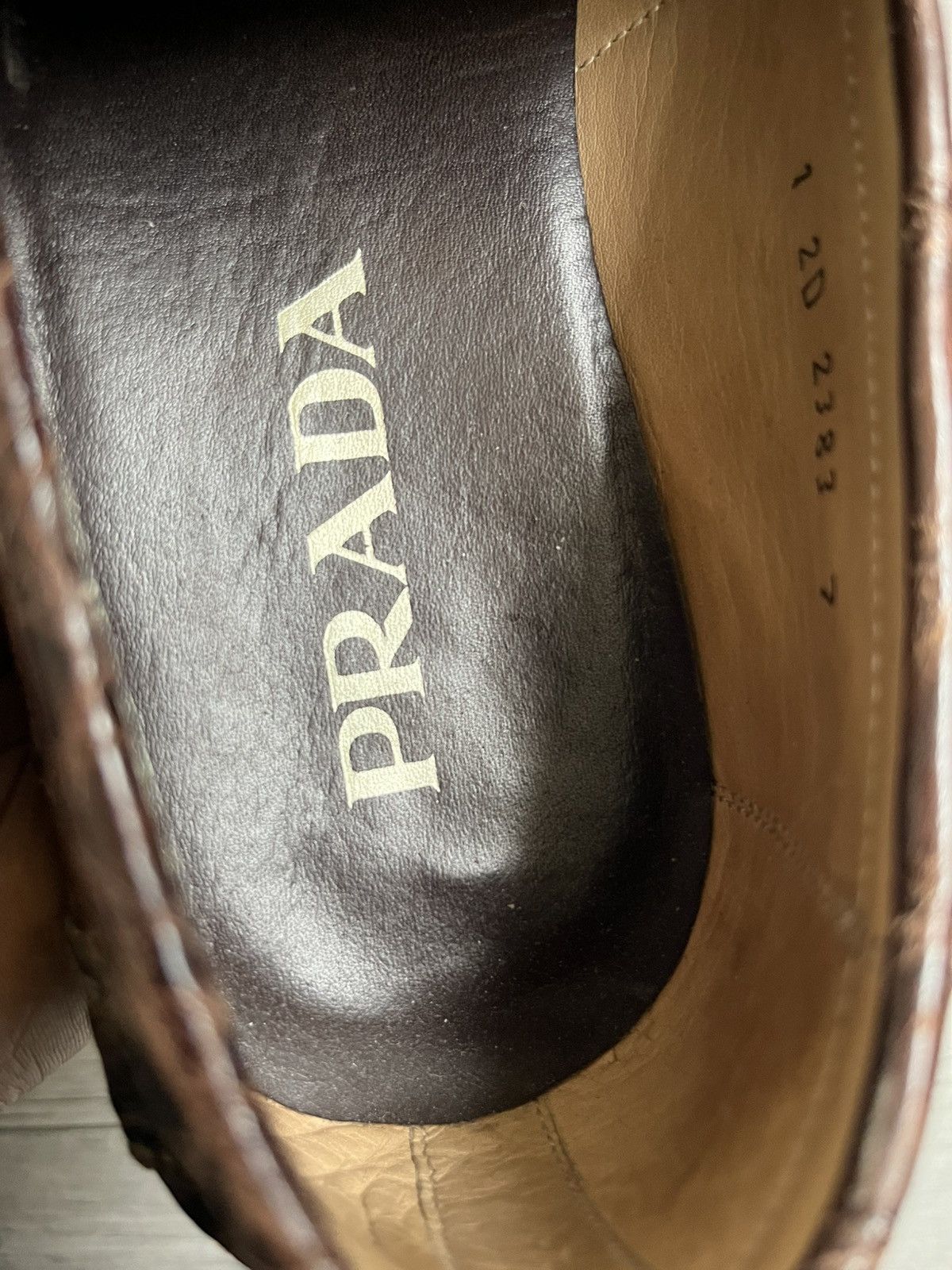 Prada Prada crocodile penny loafers sz 41 Size US 8 / EU 41 - 12 Thumbnail