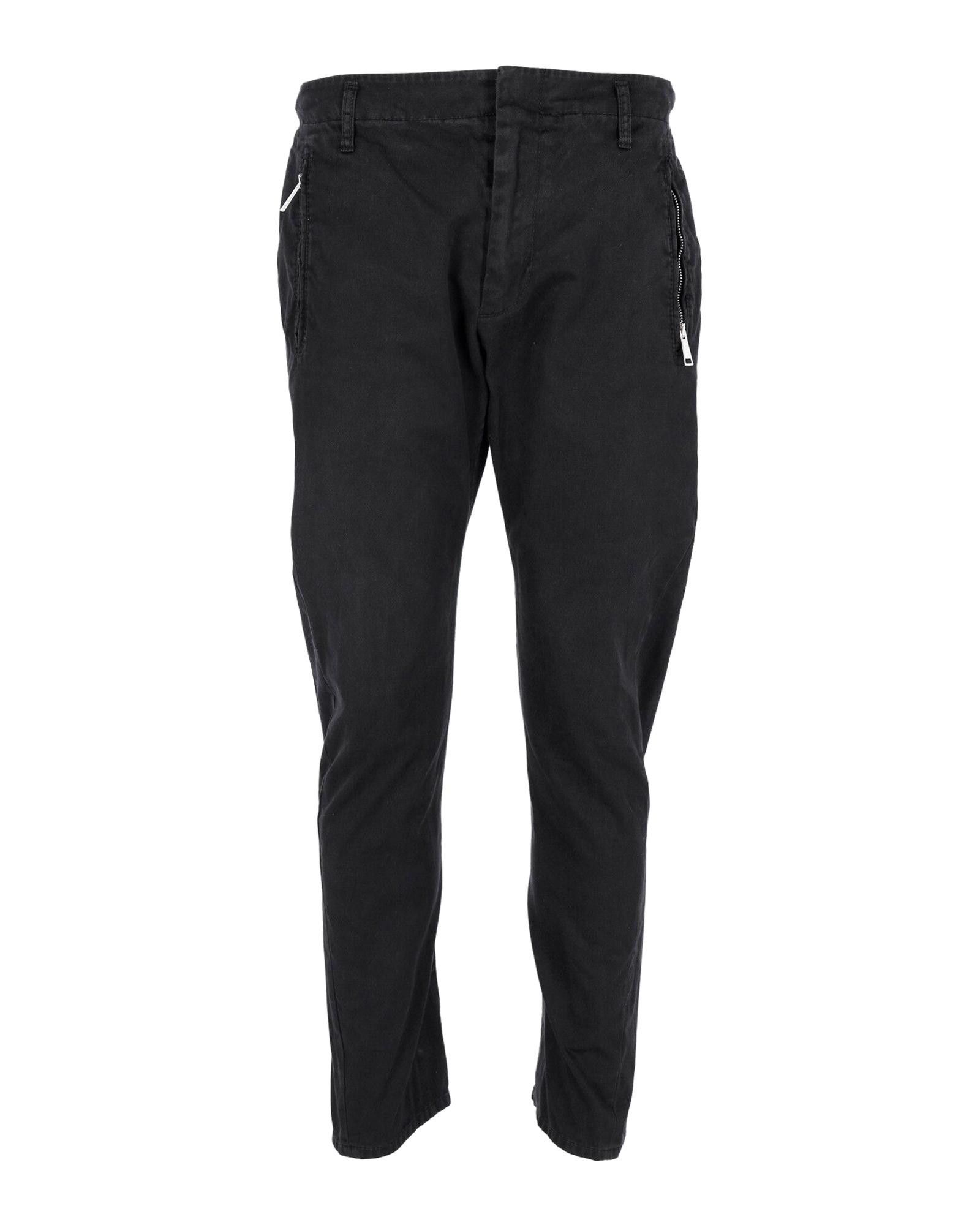 image of Dsquared2 Black Cotton Zipped Pocket Jeans, Men's (Size 32)
