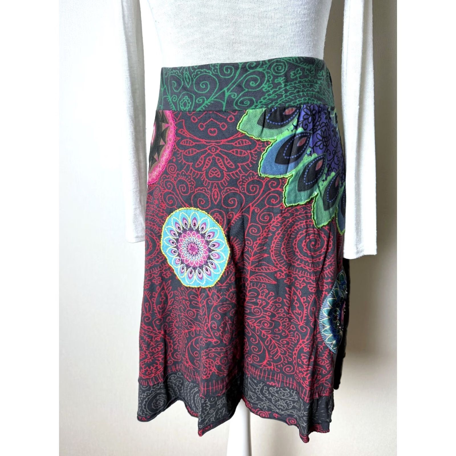 Desigual Desigual Skirt Womens Size M Multicoloured Size 32" / US 10 / IT 46 - 2 Thumbnail