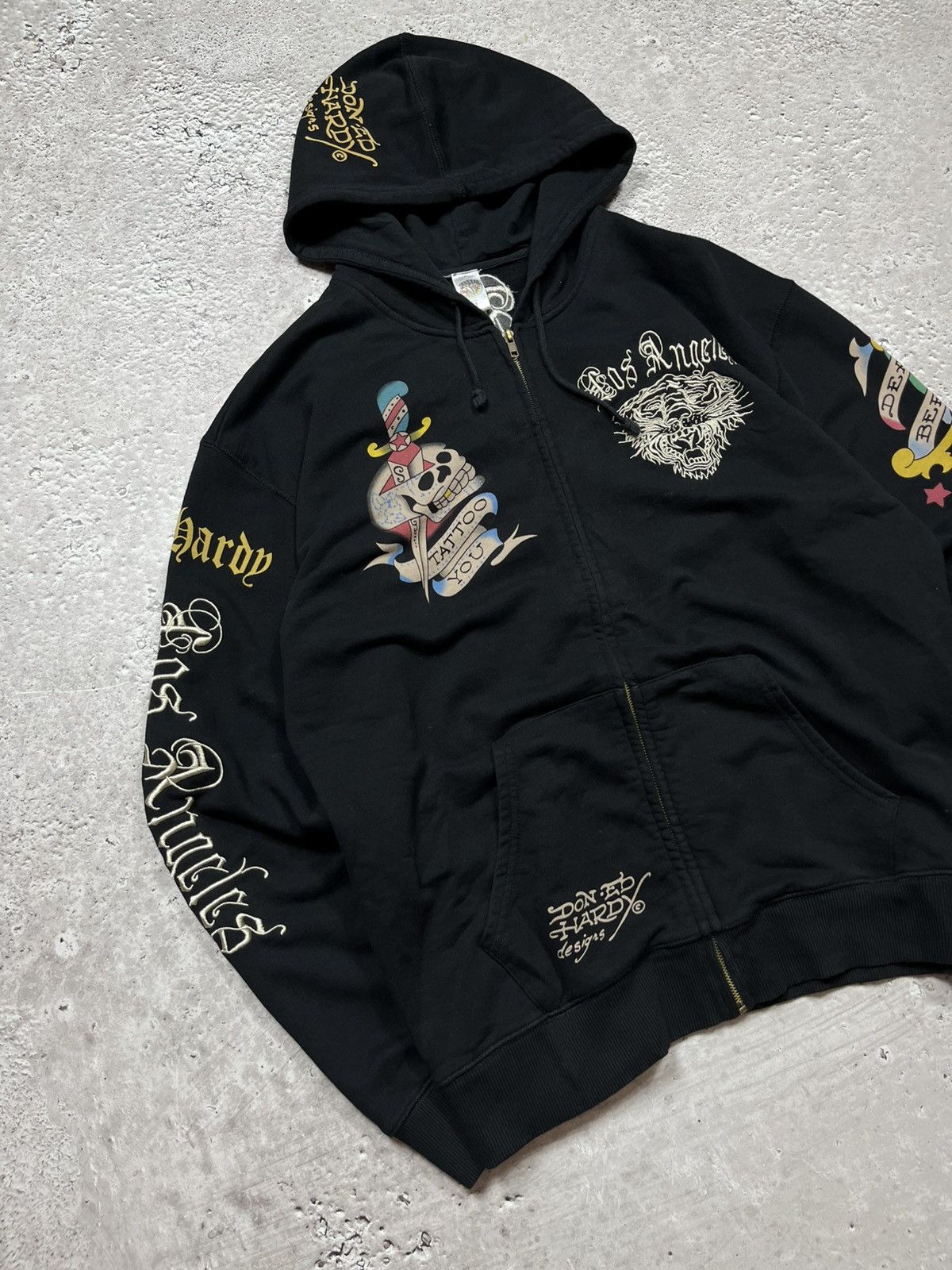 Ed Hardy Ed Hardy XL Zip Hoodie Made in USA with Embroidered Logos Size US XL / EU 56 / 4 - 4 Thumbnail