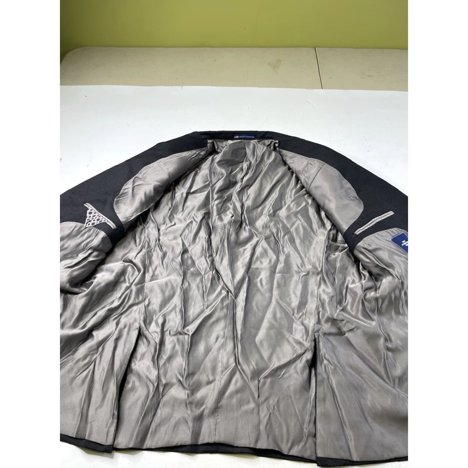 Hart Schaffner Marx Hart Schaffner Marx Blazer 50R New York Fit Sport Gray Wool Sport Coat Jacket Size 50R - 2 Thumbnail