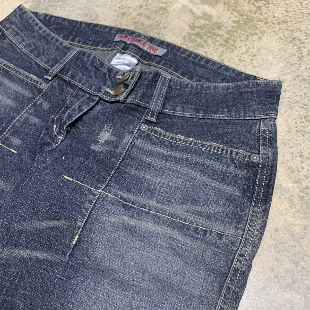 If Six Was Nine × Japanese Brand × Vintage Flare Bell Bottom Parasuco Denim Clawmark Distressed Jean Size US 33 - 9 Thumbnail