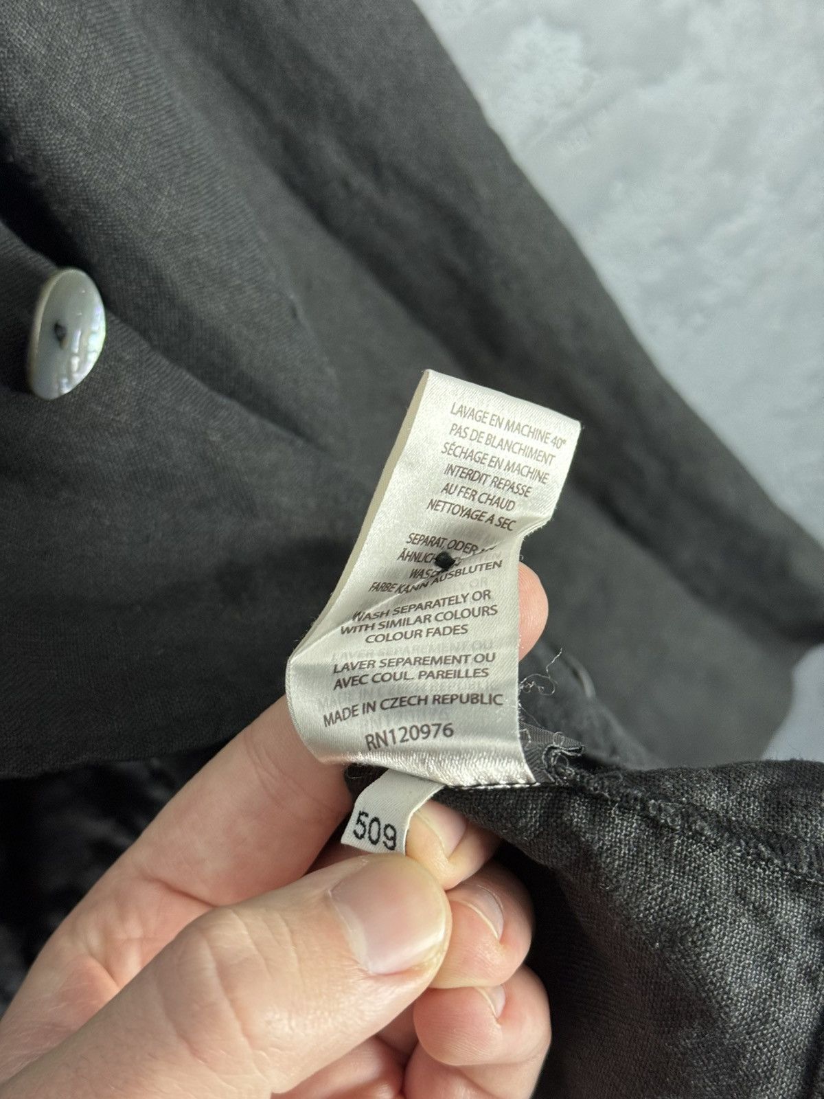 OSKA OSKA Black Light Linen Twill Button Front Jacket Sz1 Regular Size S / US 4 / IT 40 - 10 Thumbnail