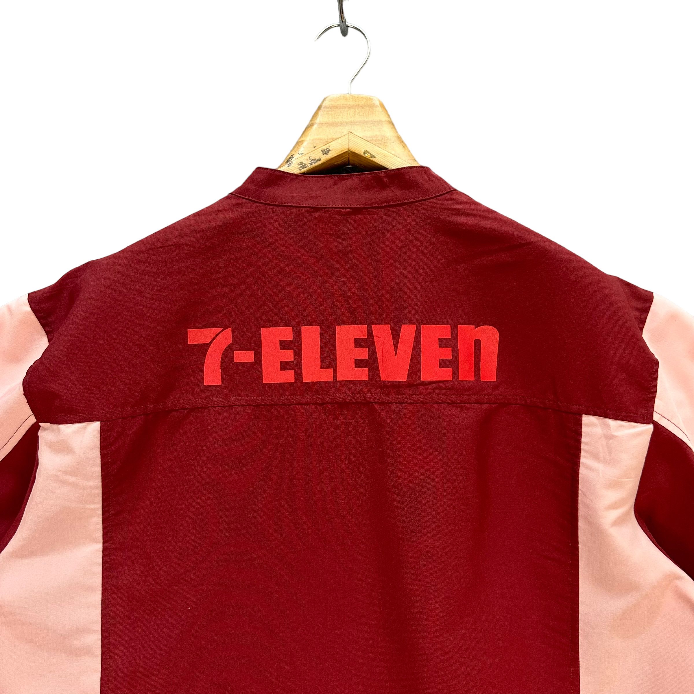Vintage 7 ELEVEN MAROON SHORT SLEEVE UNIFORM JACKET #7548-152 Size US XL / EU 56 / 4 - 12 Thumbnail