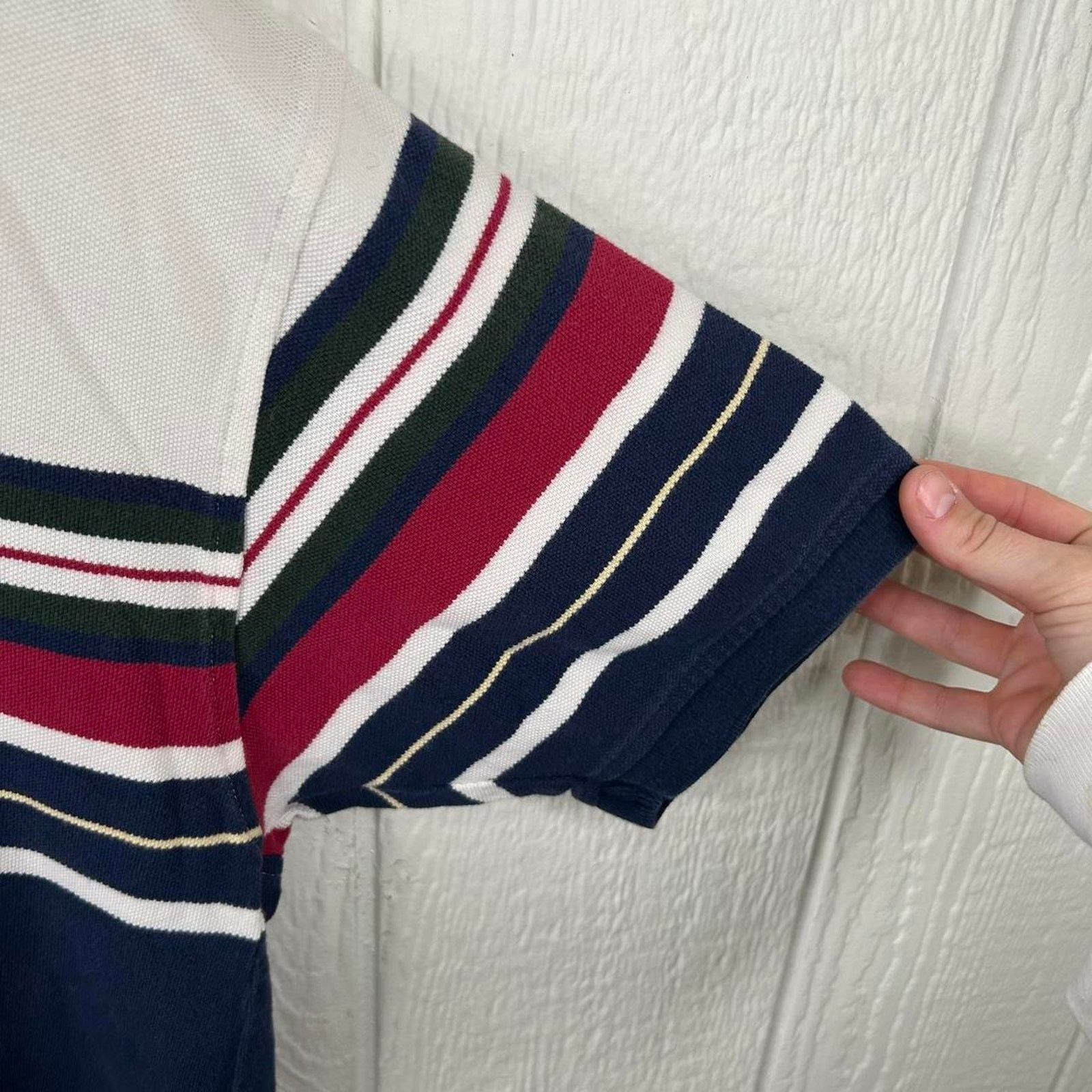 Tommy Hilfiger Y2K Tommy Hilfiger Striped Polo Shirt (L) Size US L / EU 52-54 / 3 - 6 Thumbnail