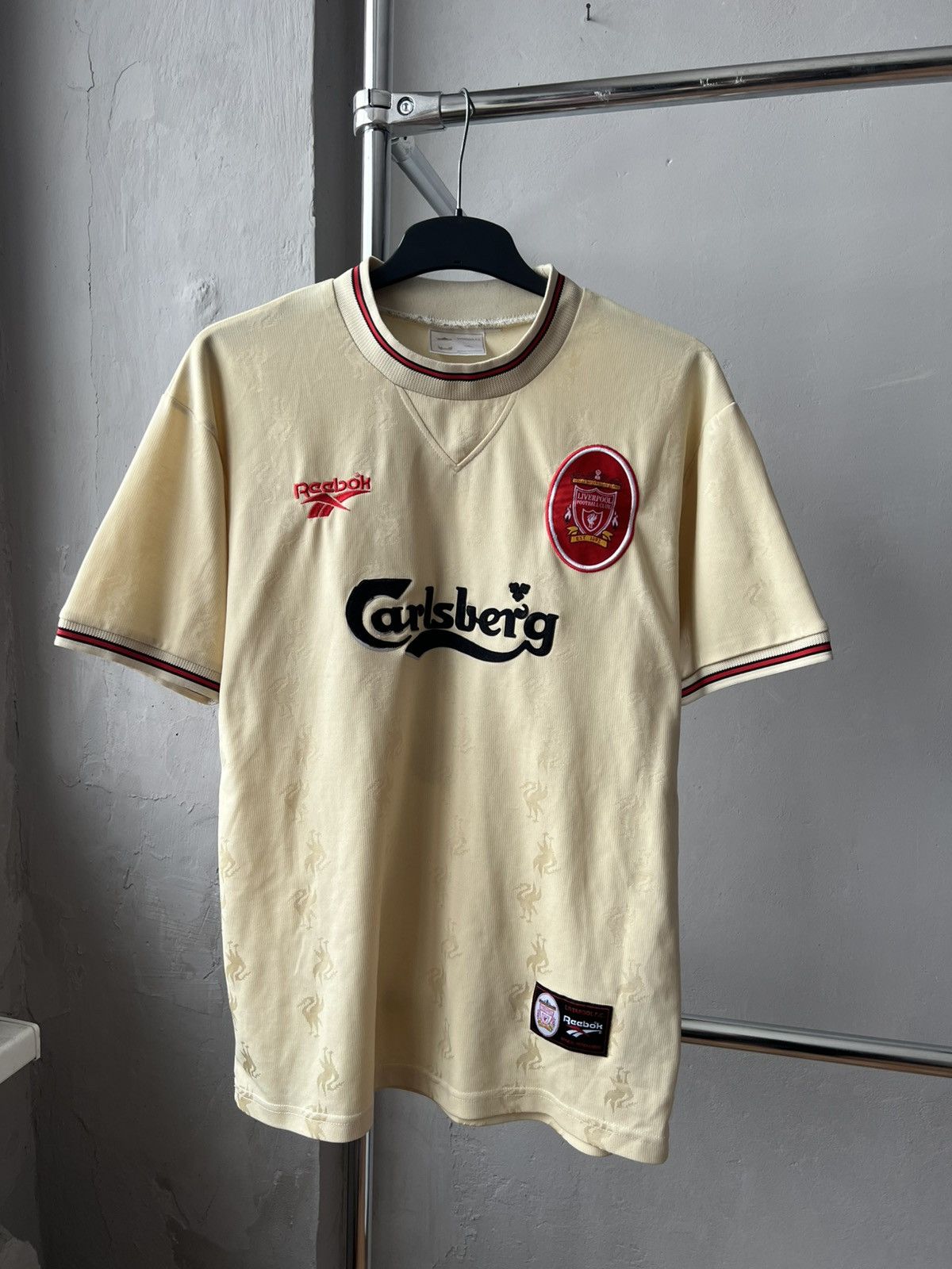 Reebok 1996/97 LIVERPOOL #9 FOWLER AWAY SOCCER JERSEY FOOTBALLSHIRT Size US M / EU 48-50 / 2 - 3 Thumbnail