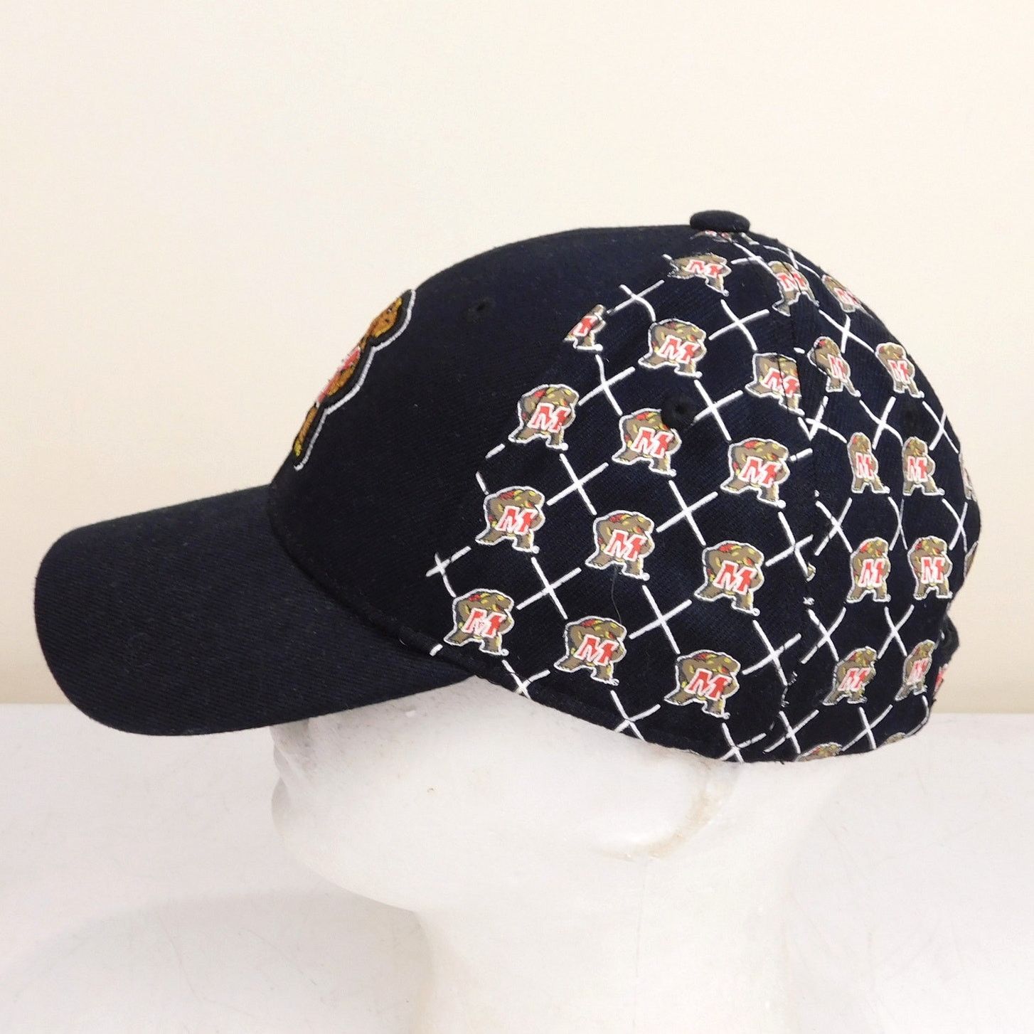 NCAA Maryland Terrapins All Over Print Hat Logo Patterned Size ONE SIZE - 5 Thumbnail