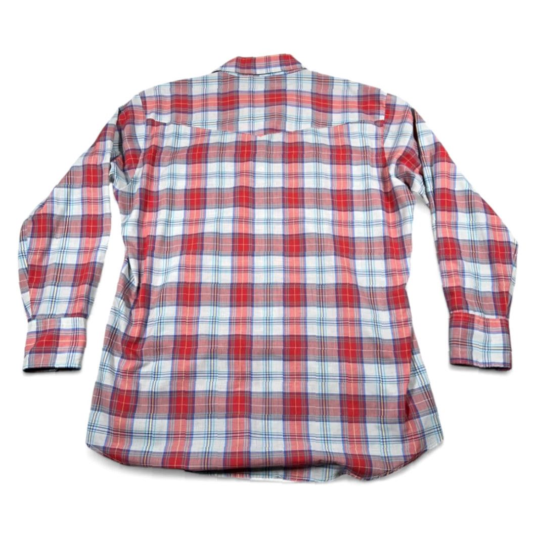 Vintage VINTAGE Open Range Western Shirt Mens XL Red Plaid Pearl Snap 90s Long Sleeve Button-Up Size US XL / EU 56 / 4 - 3 Thumbnail