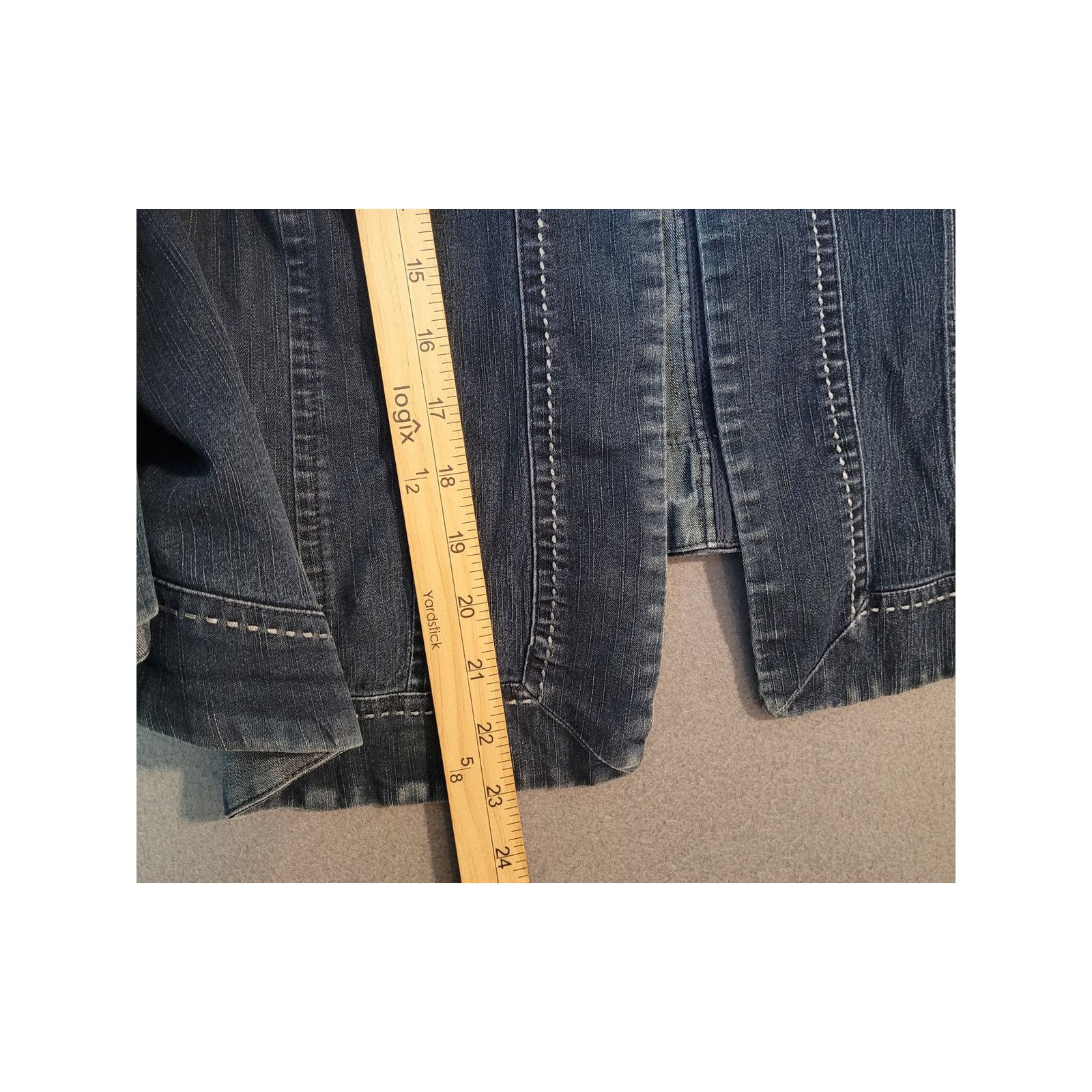 Vintage Cato Swing Denim Jacket 18/20W Open Front Plus Size EUC Size XXL / US 16-18 / IT 52-54 - 6 Thumbnail